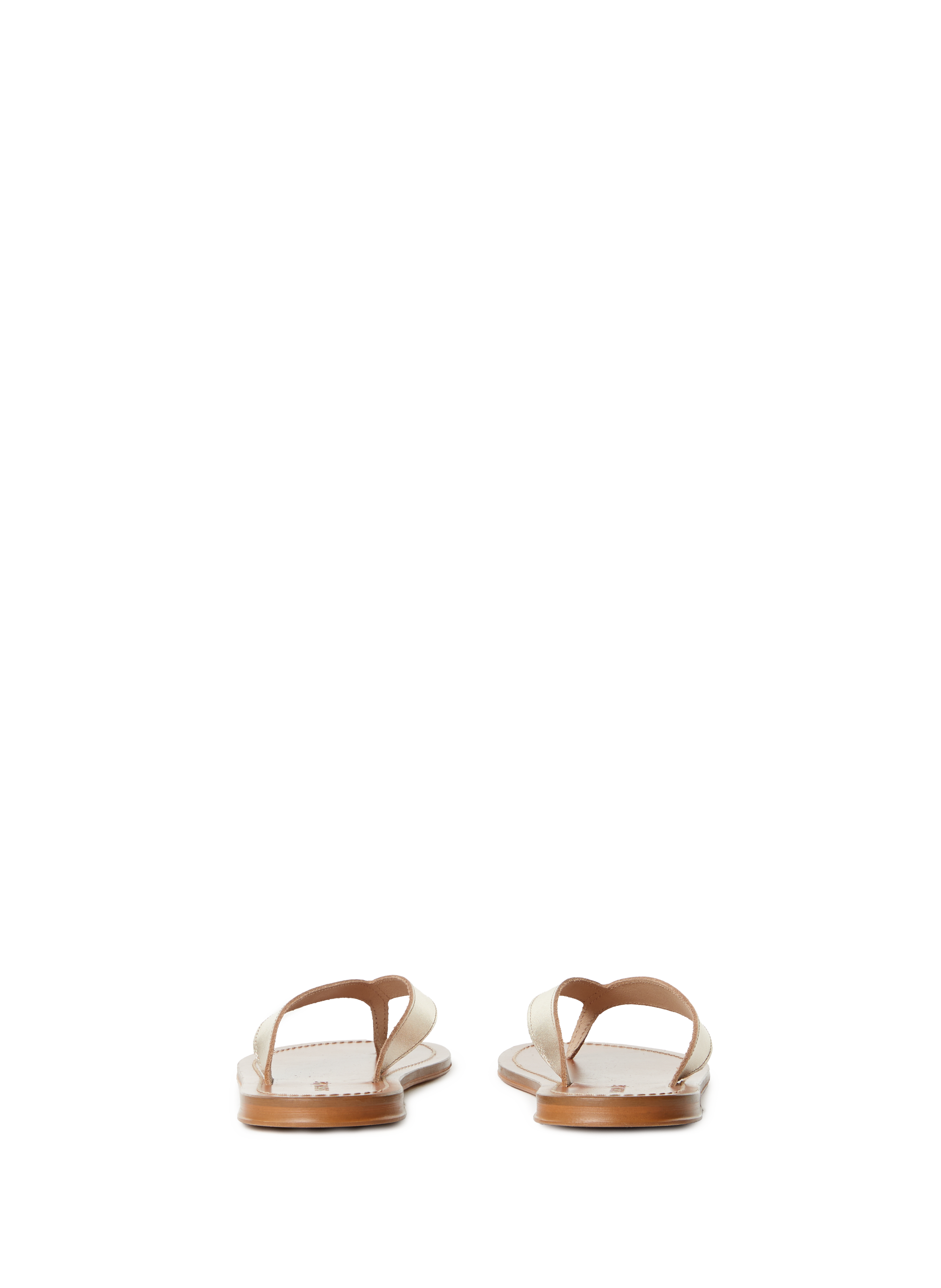 Tong en cuir CATY Doré