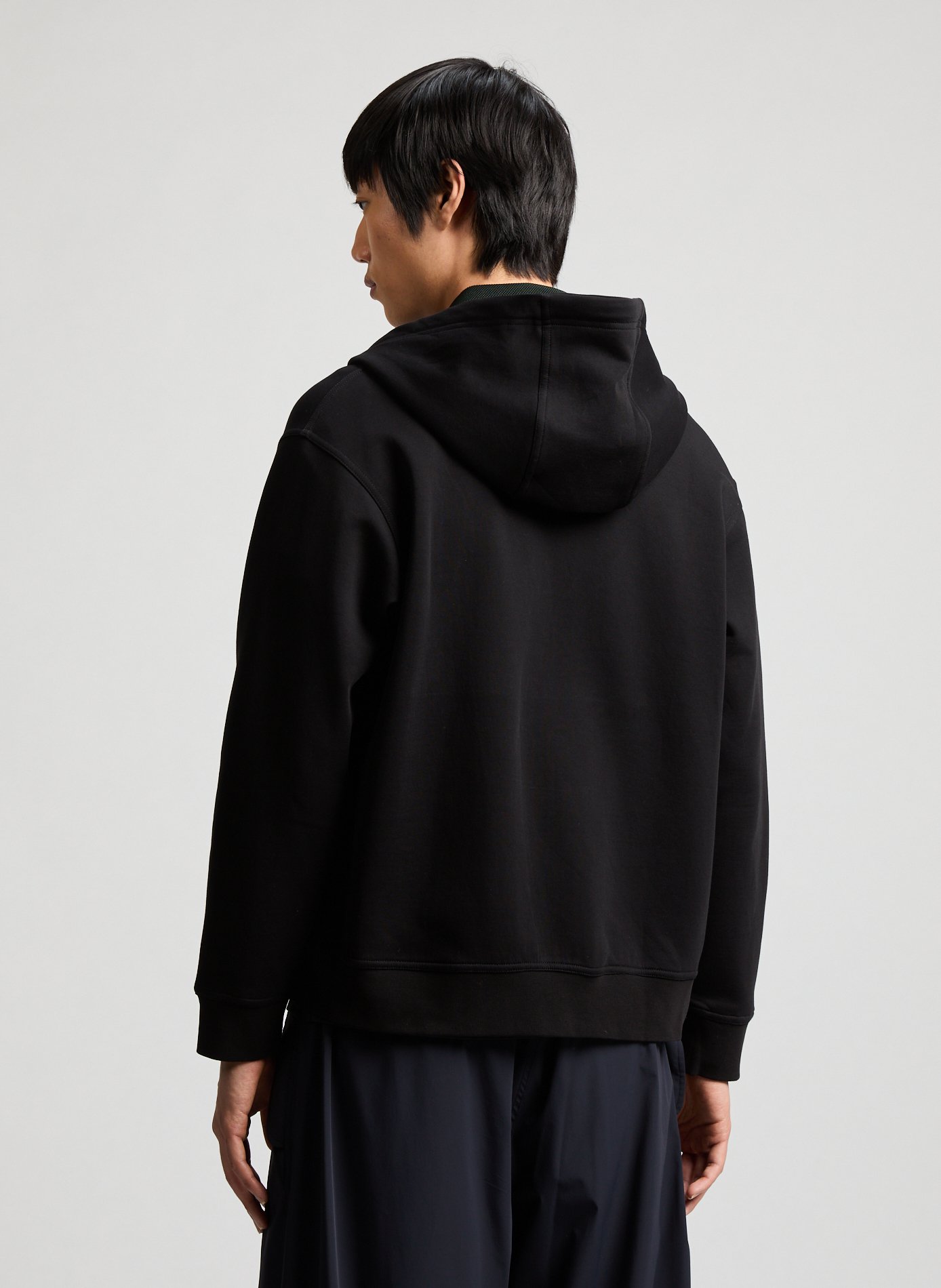 Zip-up hoodie sweatshirt Black