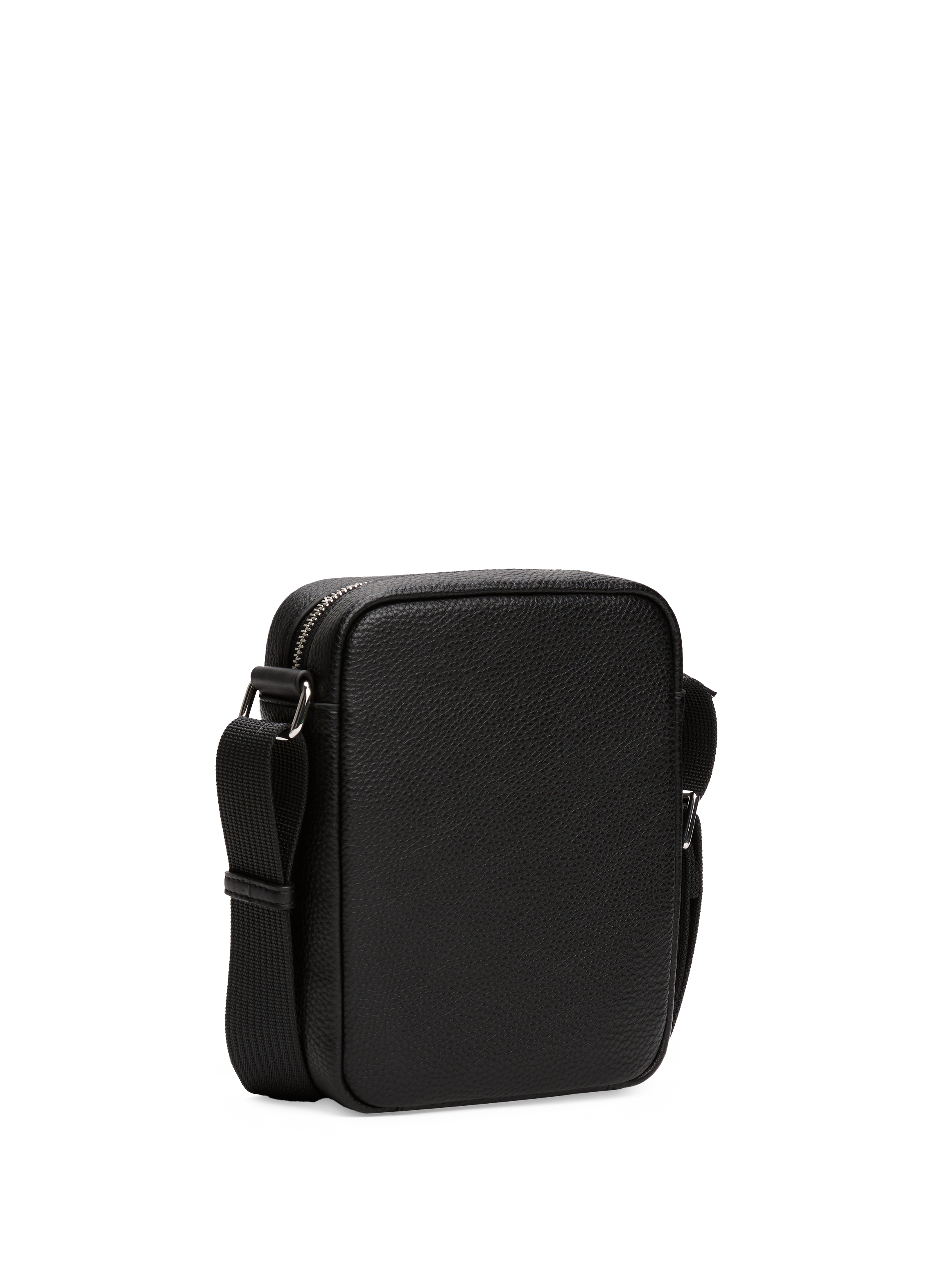 Grained faux leather crossbody bag TOMMY HILFIGER Black