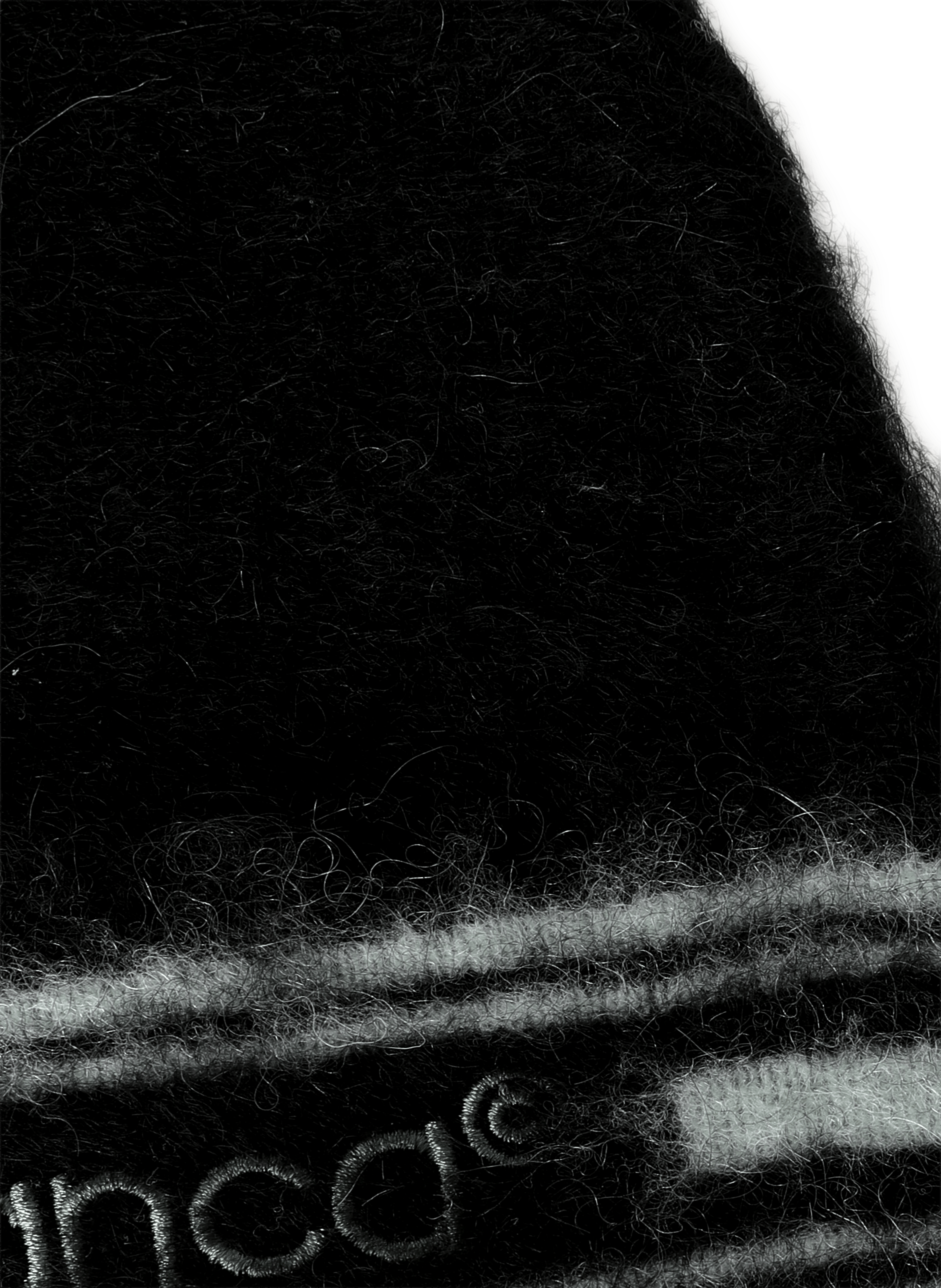 Wool and mohair beanie CASABLANCA PARIS Black