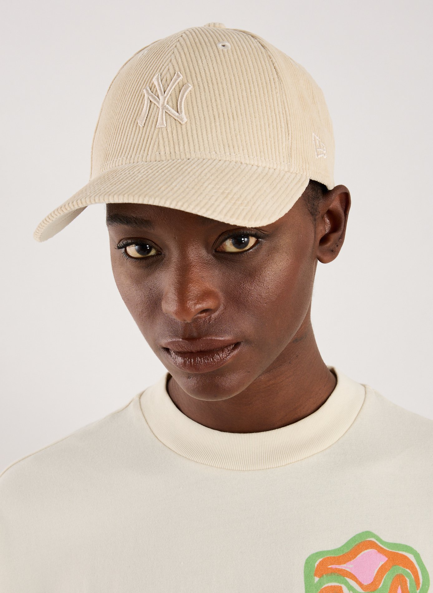 Ribbed cotton cap NEW ERA Beige