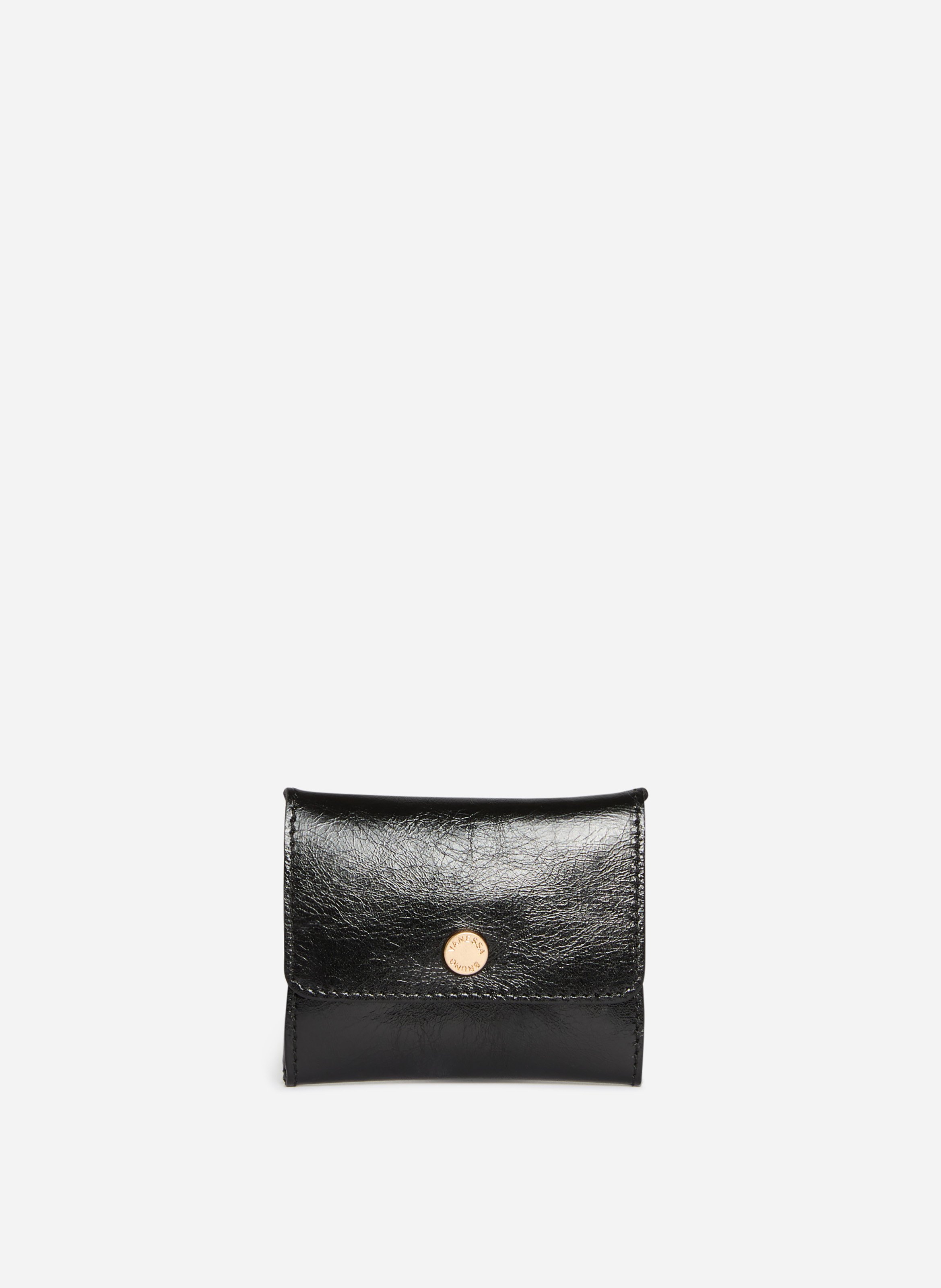 Porte monnaie en cuir VANESSA BRUNO Noir