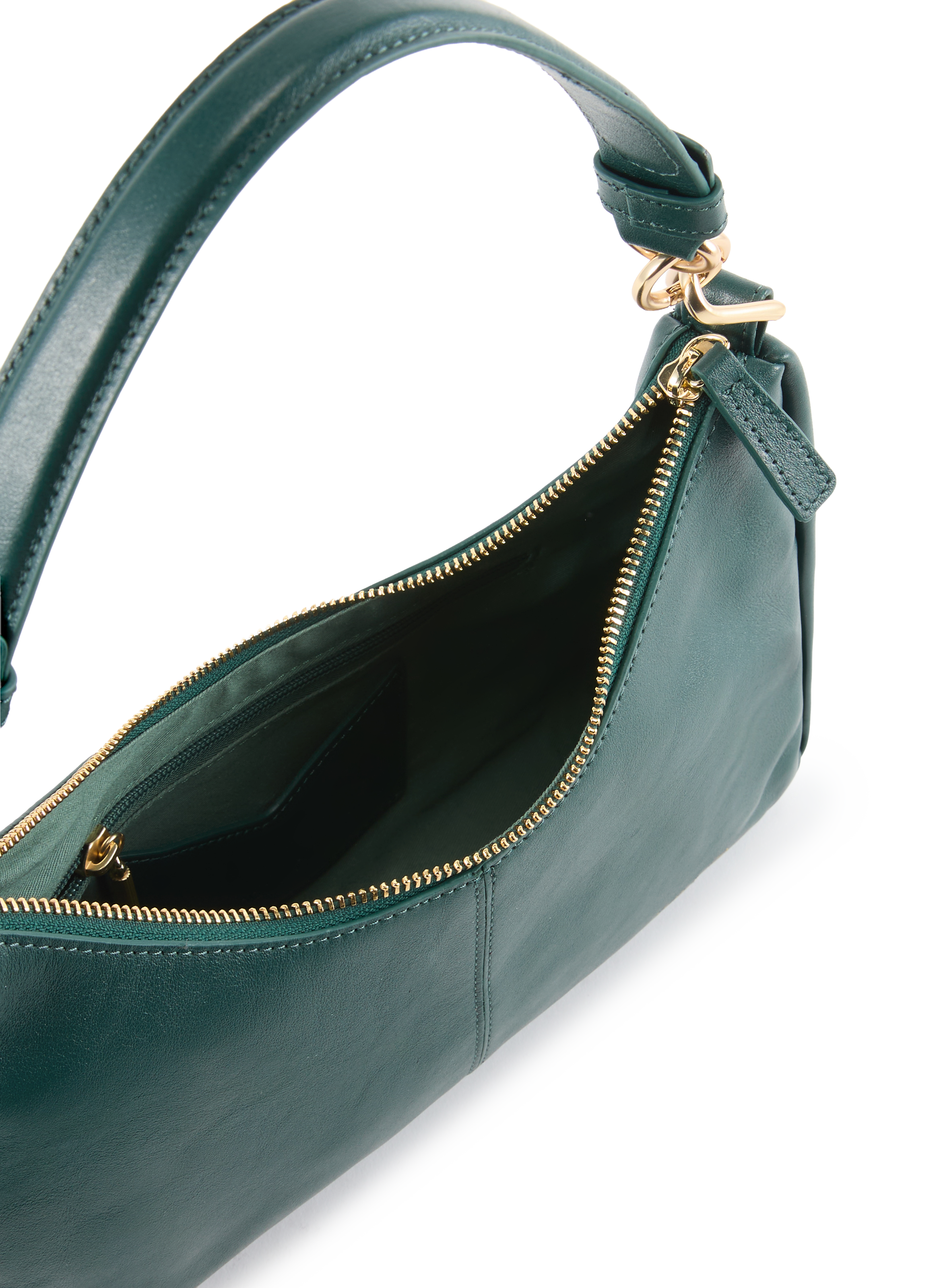 Metallic leather handbag  NAT & NIN Green