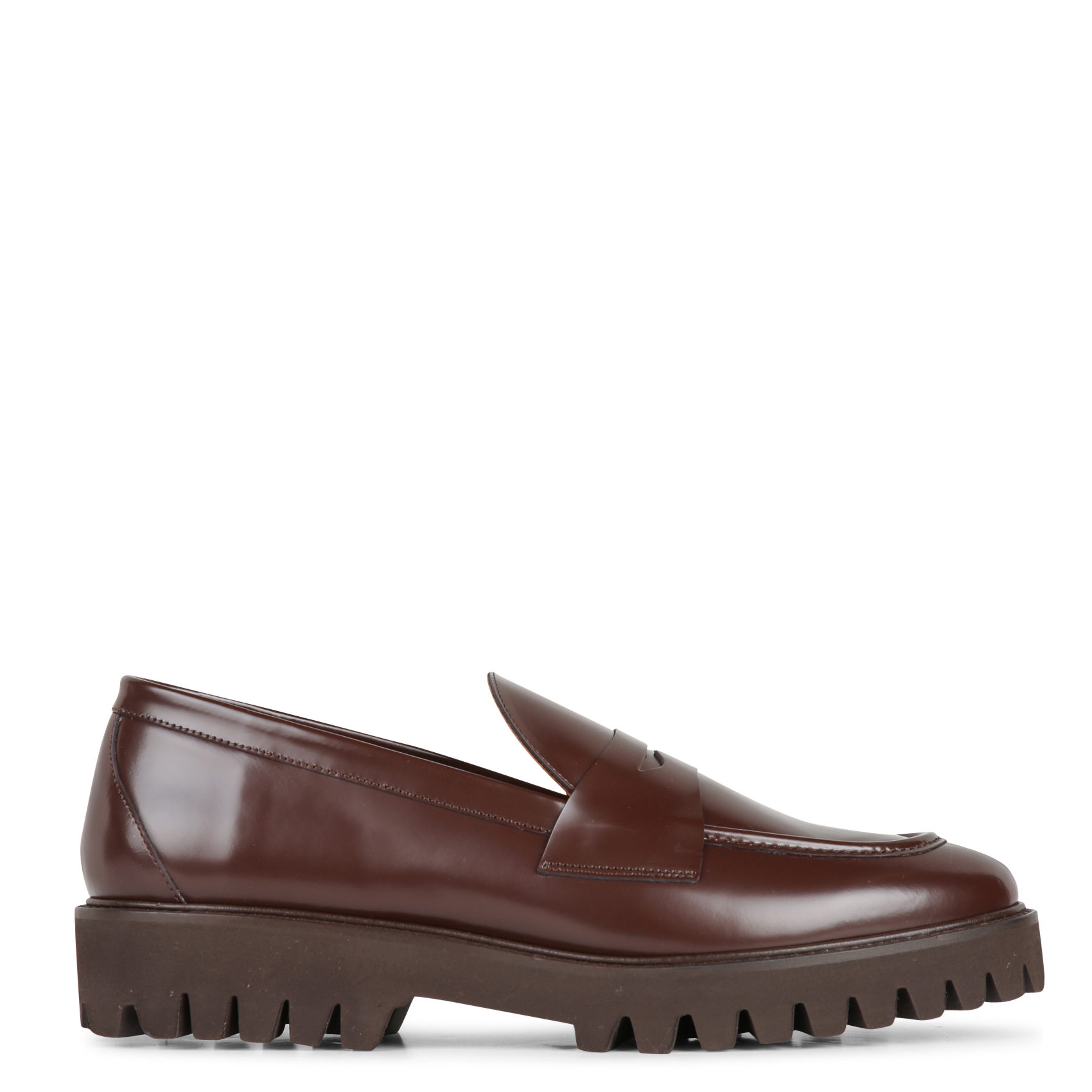 Mocassins en cuir n°181 RIVECOUR Marron