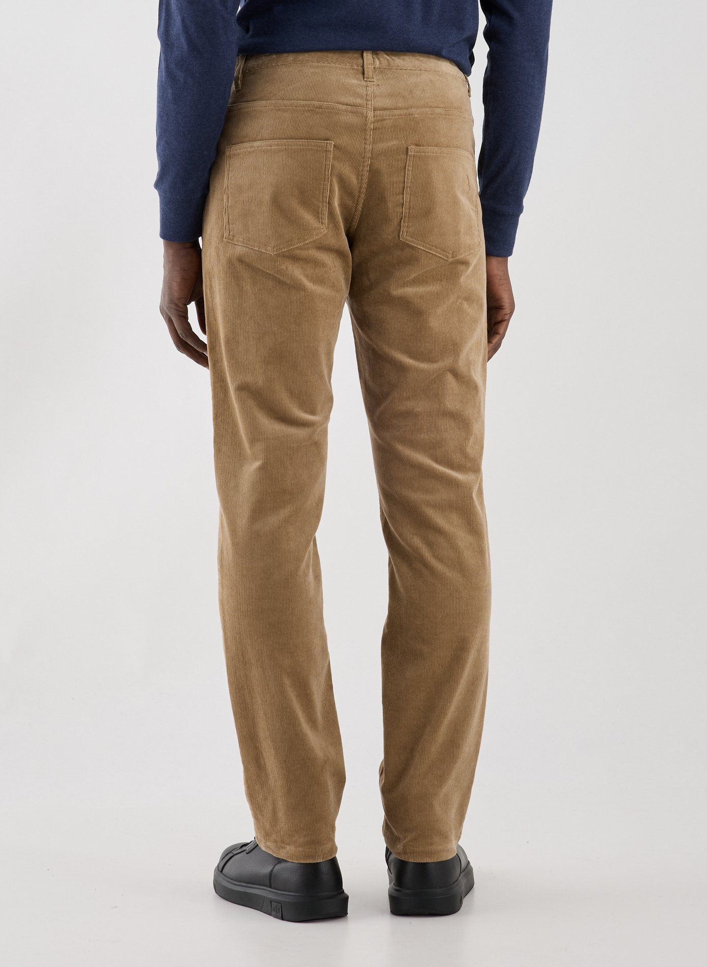 Pantalon en coton mélangé Marron