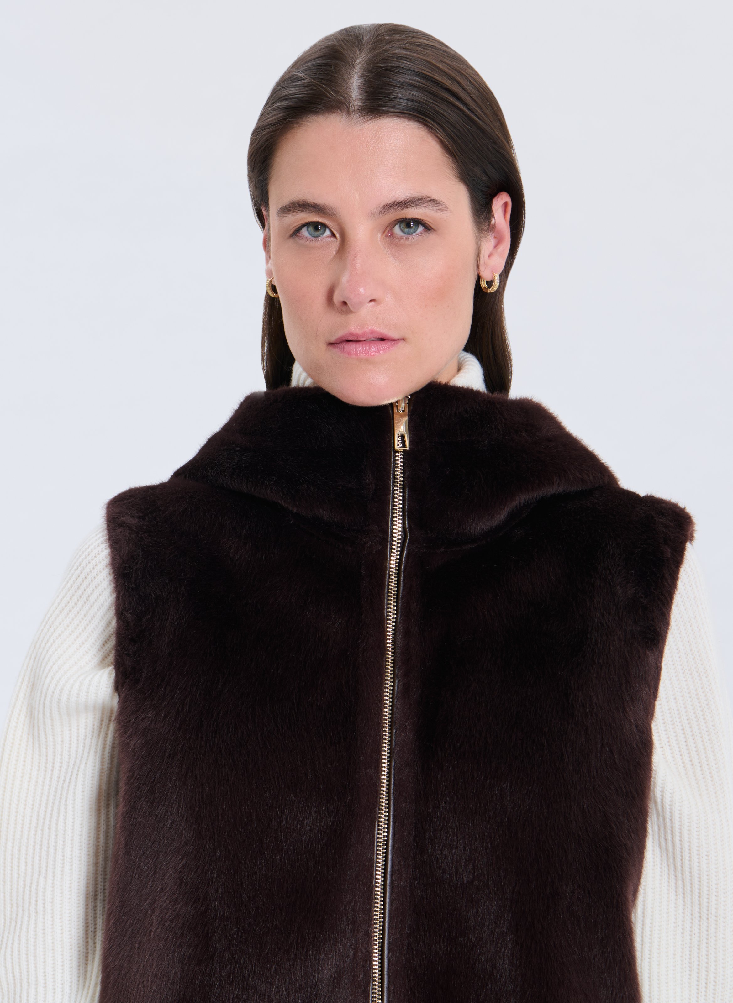 Gilet  genta Marron