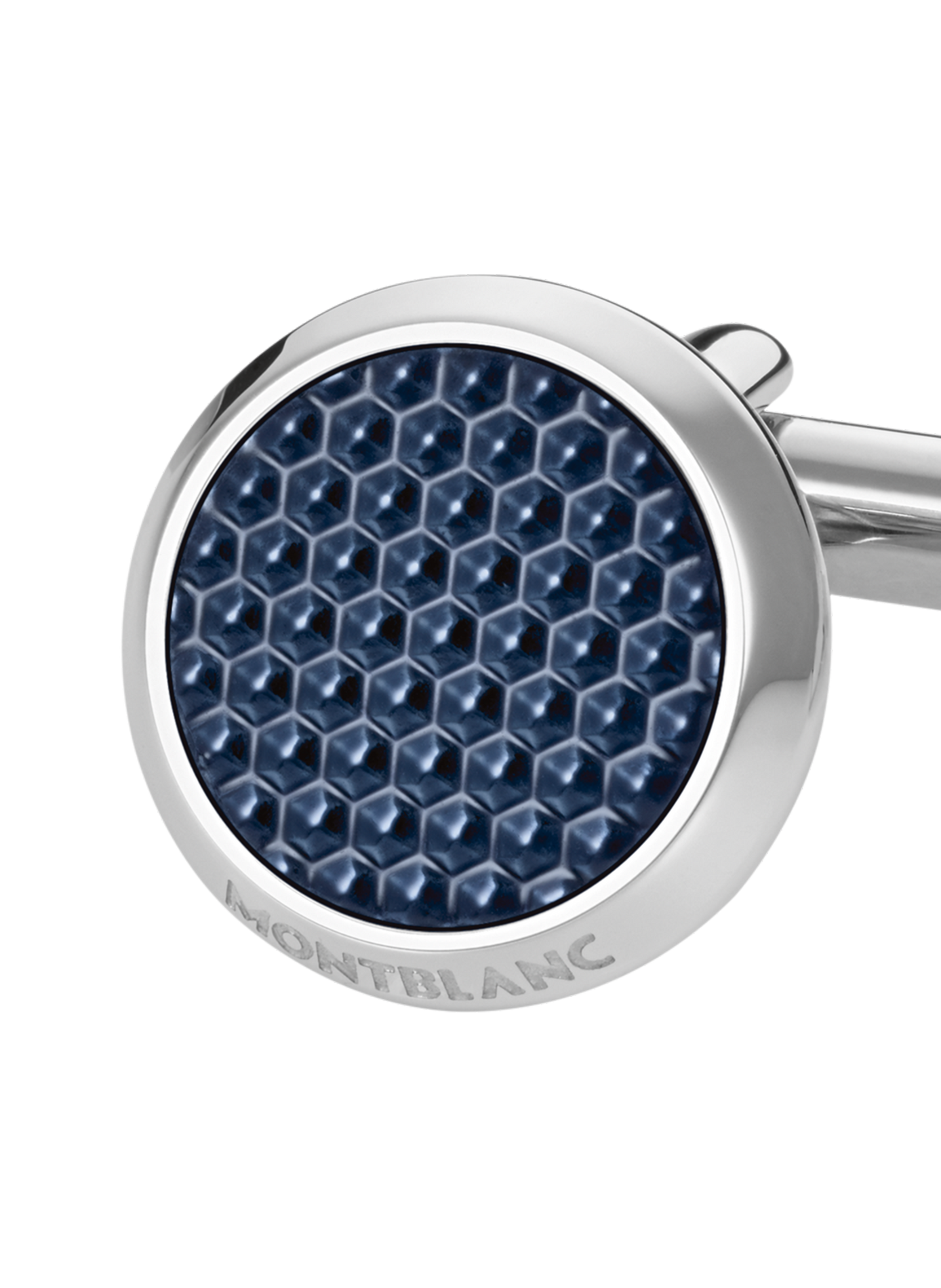 Steel cufflinks MONTBLANC Blue