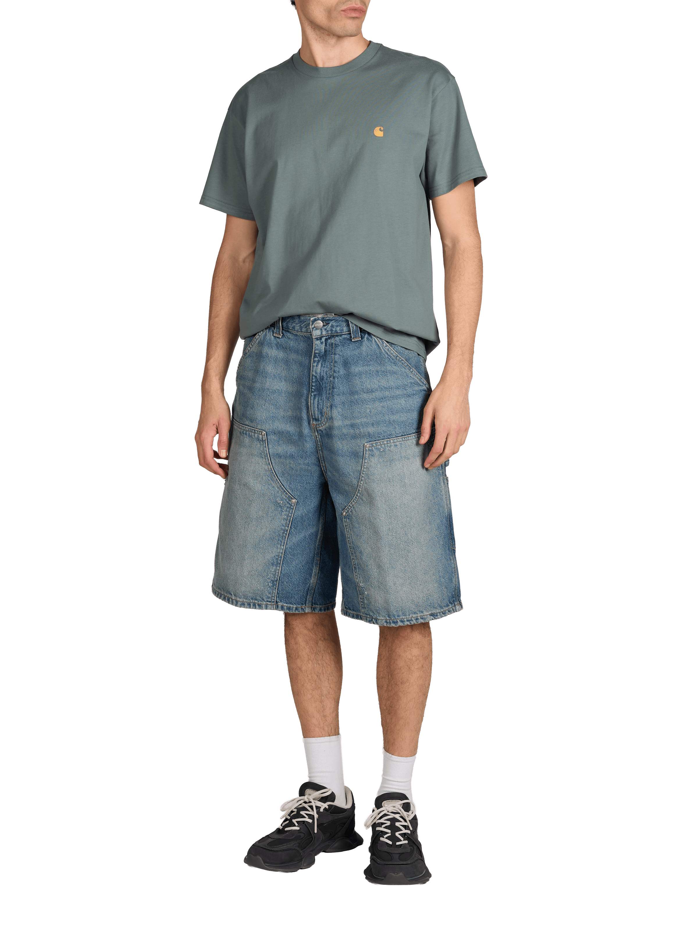 Straight-fit cotton T-shirt CARHARTT WIP Green