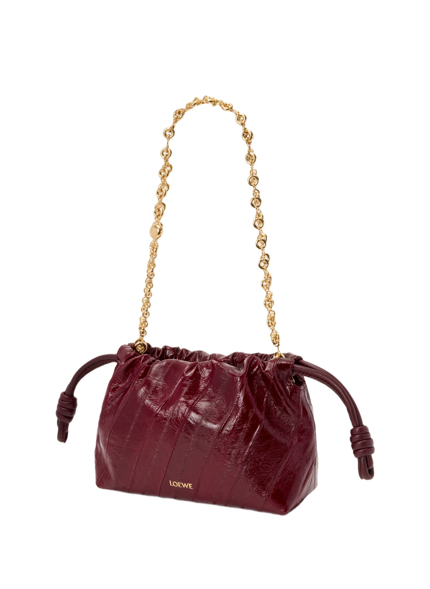 Mini Flamenco purse en cuir de myxine LOEWE Rouge