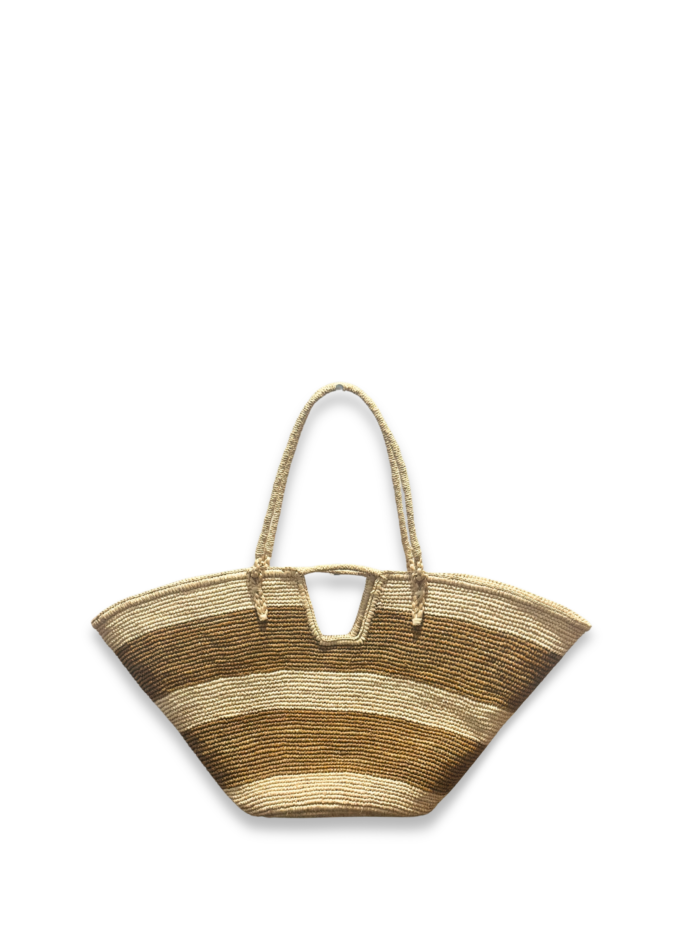 Sac de plage en feuille de palme AMARRE Beige