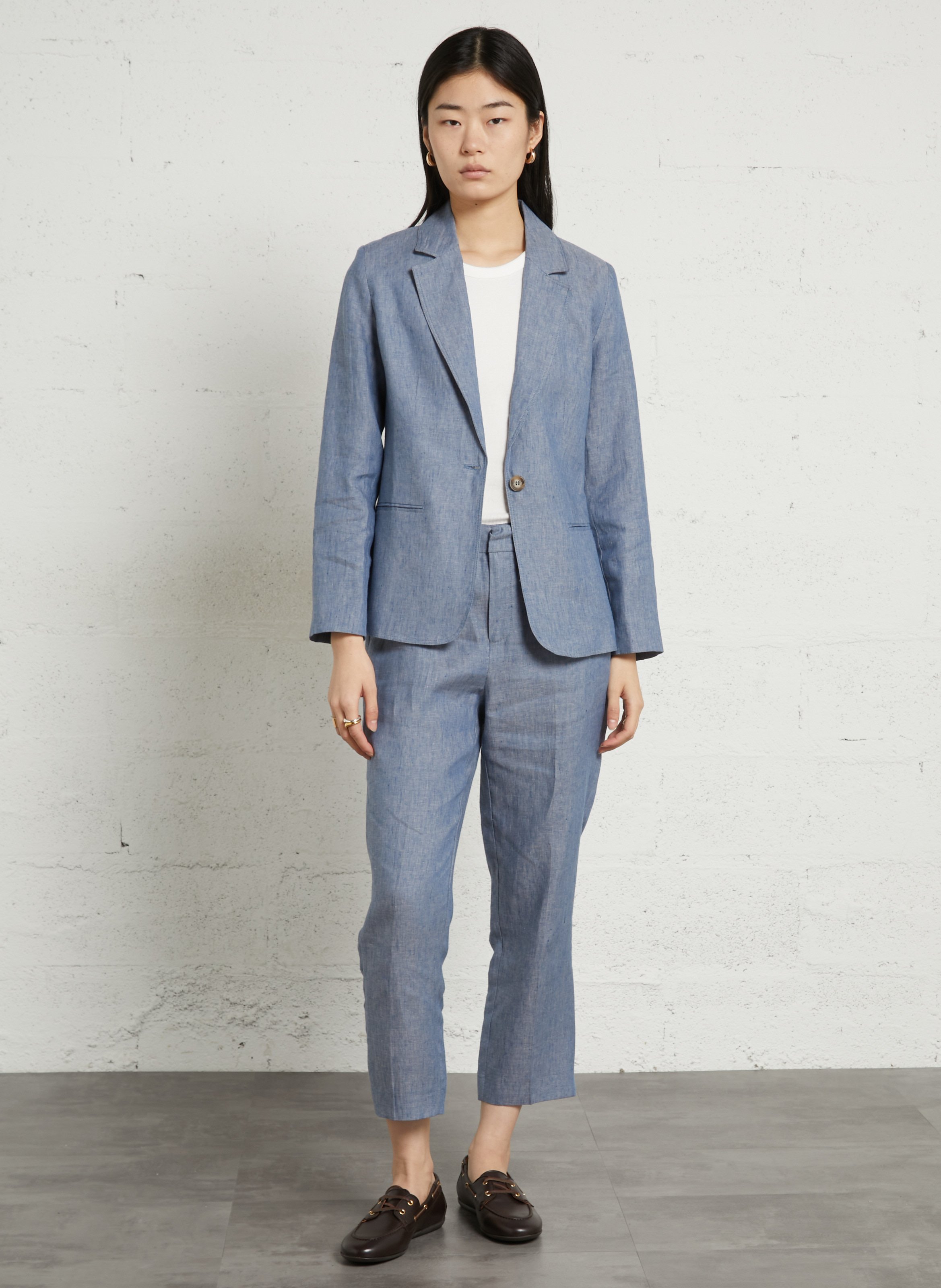 Chaussures bateau unies en cuir betsy BOBBIES Marron