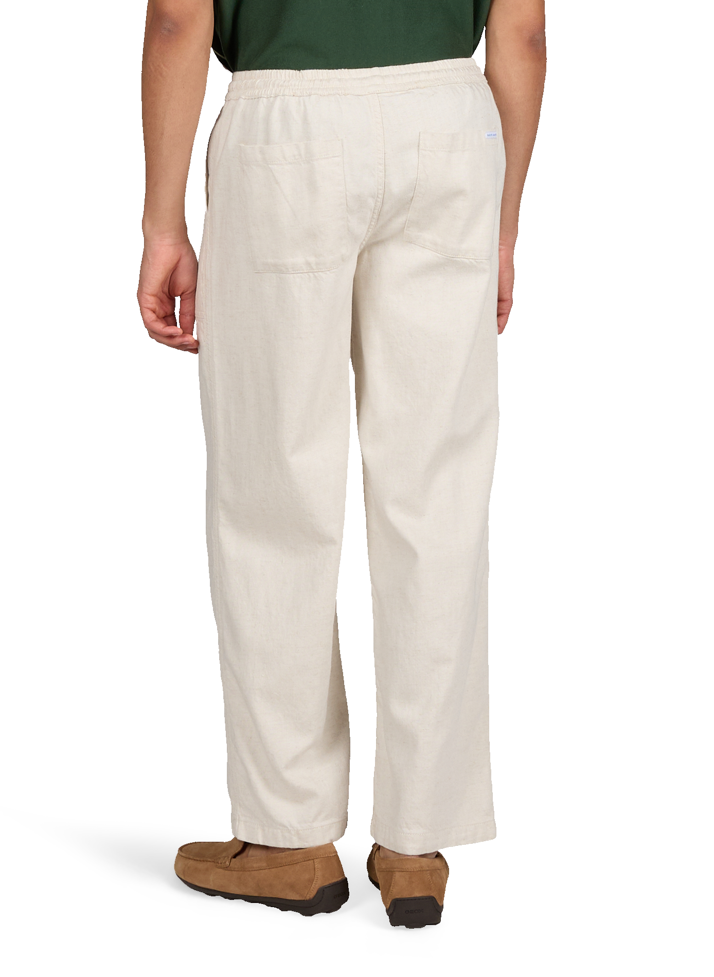 Pantalon en lyocell et lin MAISON LABICHE Beige