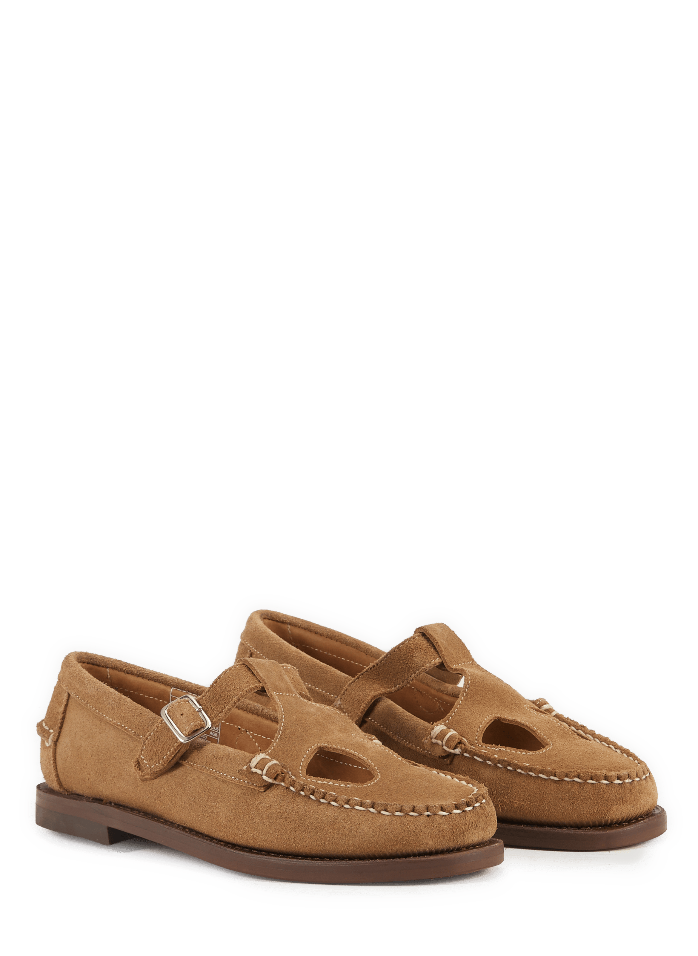 Angelina Fleshout suede leather moccasins SEBAGO Beige