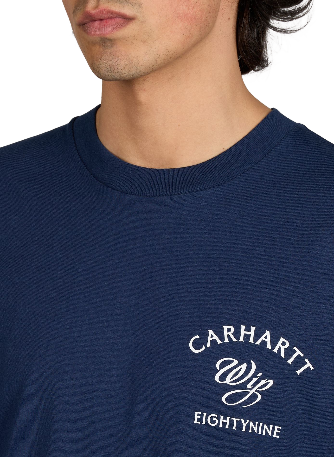 Biker-style cotton t-shirt CARHARTT WIP Blue