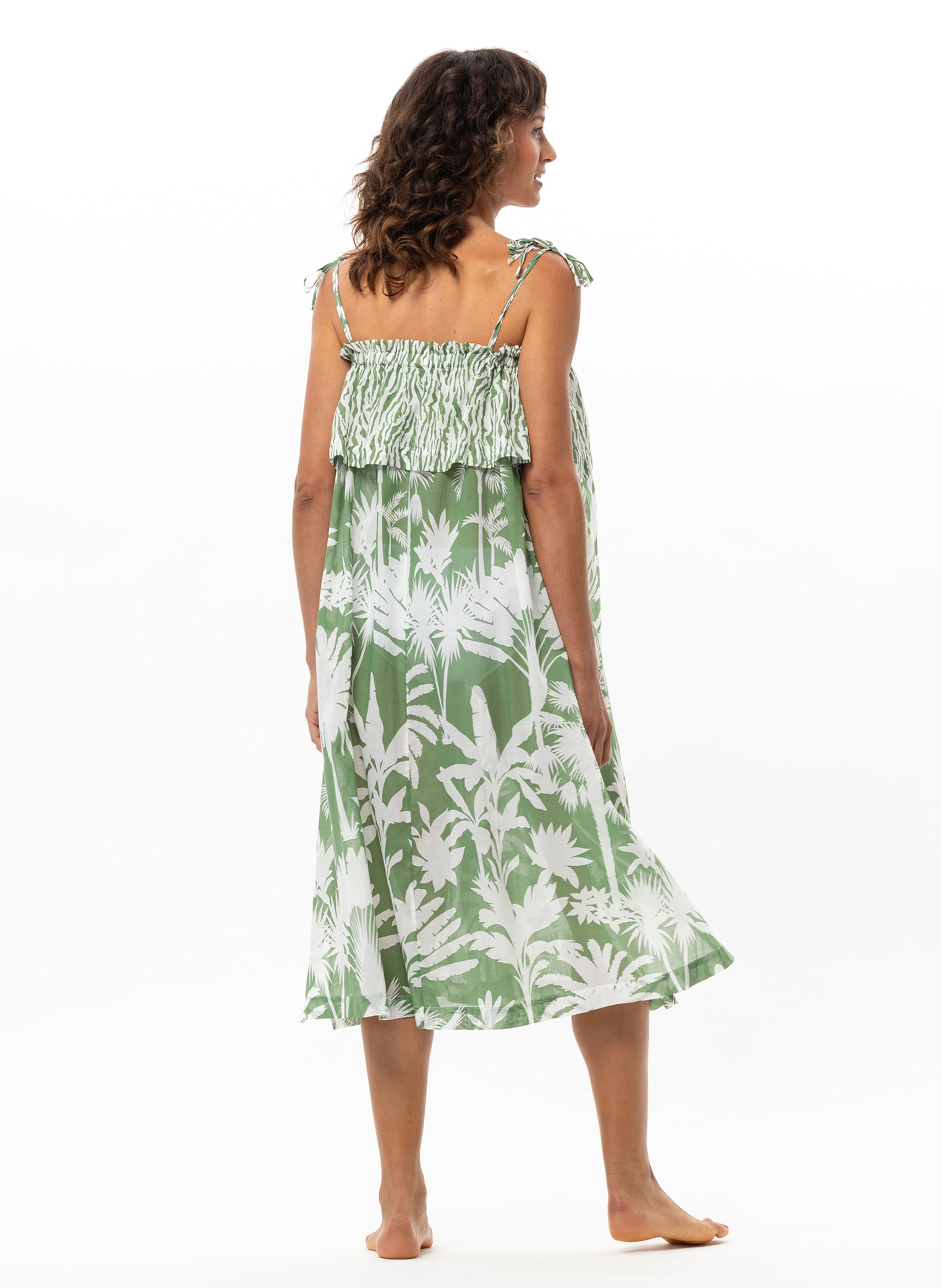 Robe en voile de coton bronzette 241 LE CHAT Multicolore