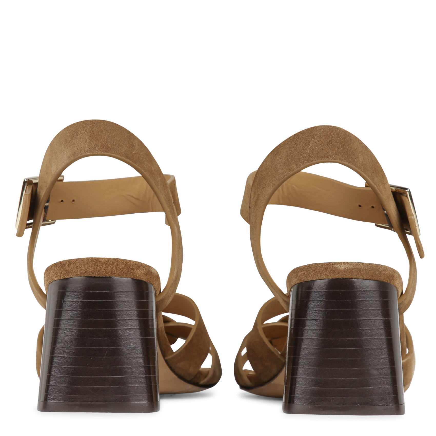 Sandales à talons en cuir esther BOBBIES Marron