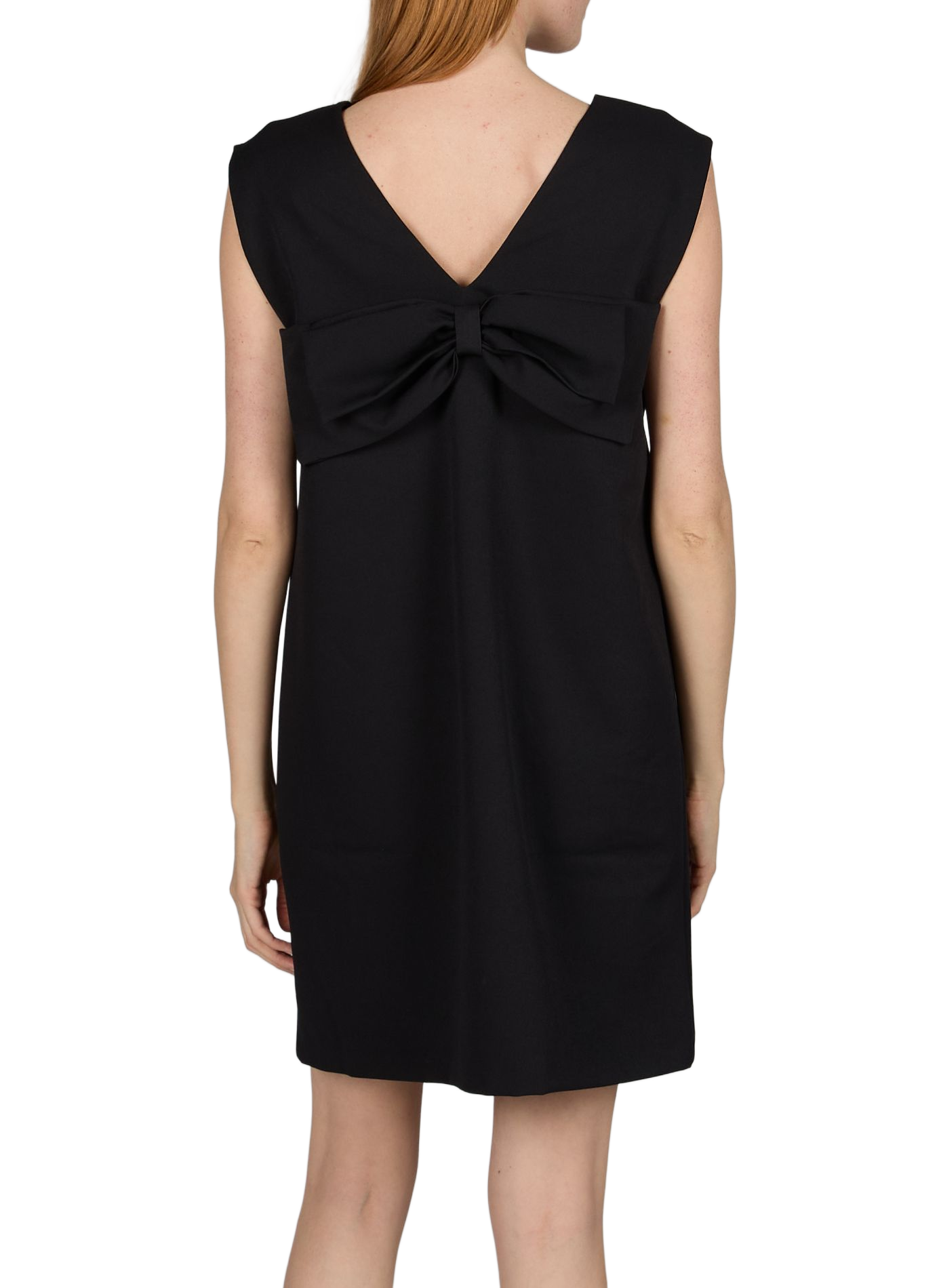 Robe sans manches à col V VILA Noir