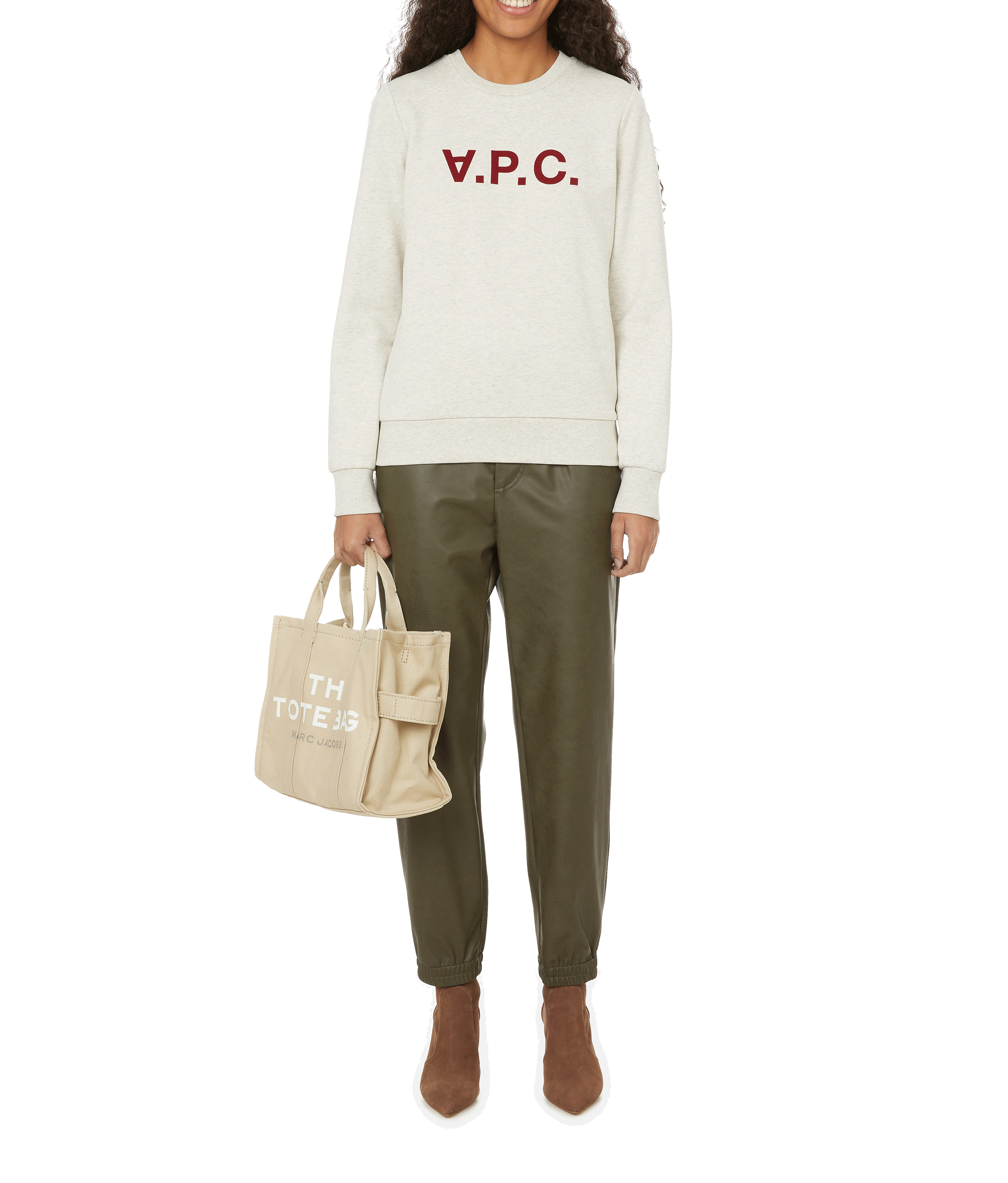 The The small canvas tote bag MARC JACOBS Beige