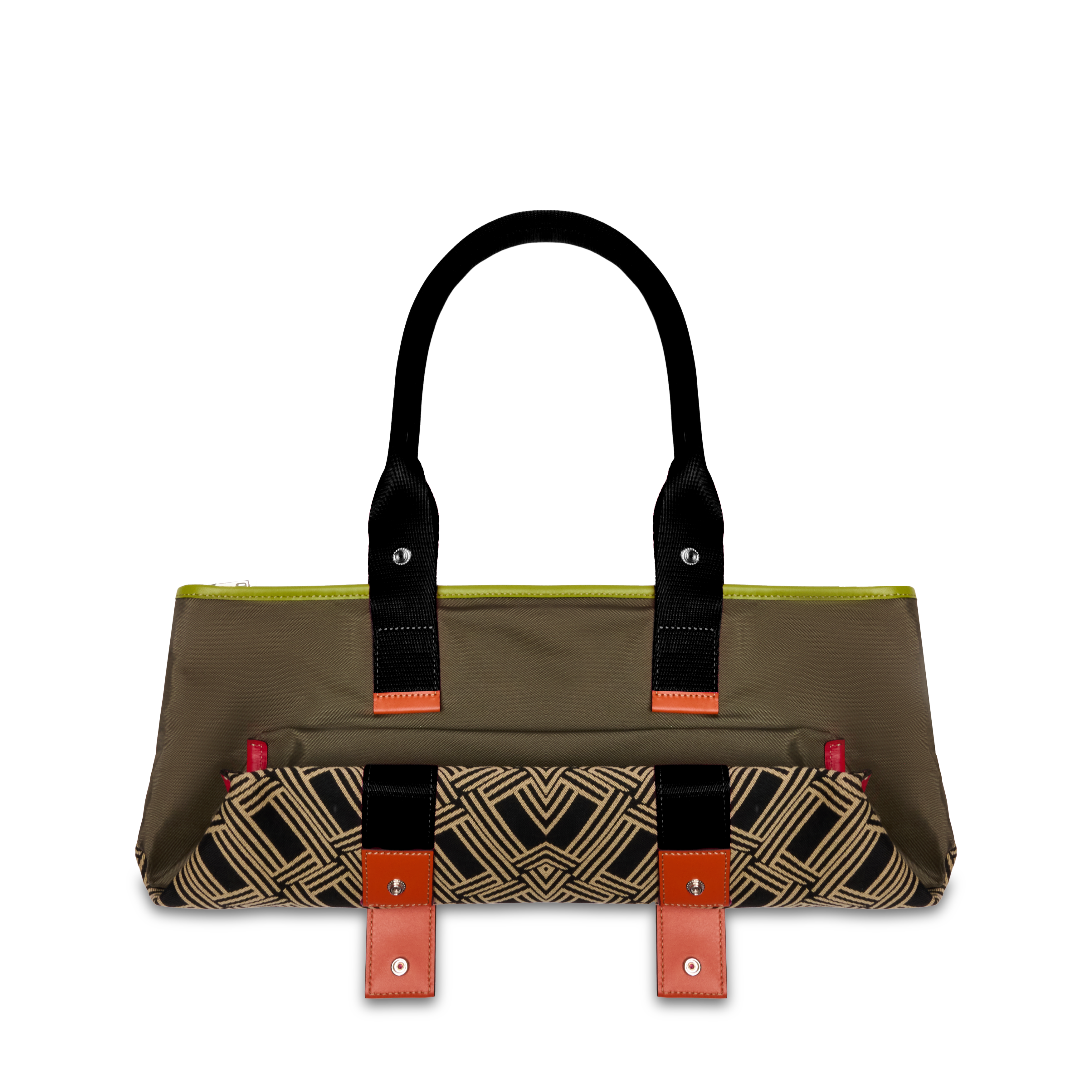 Tote zipped bag mistral rollable medium by lancel in cotton LANCEL Black