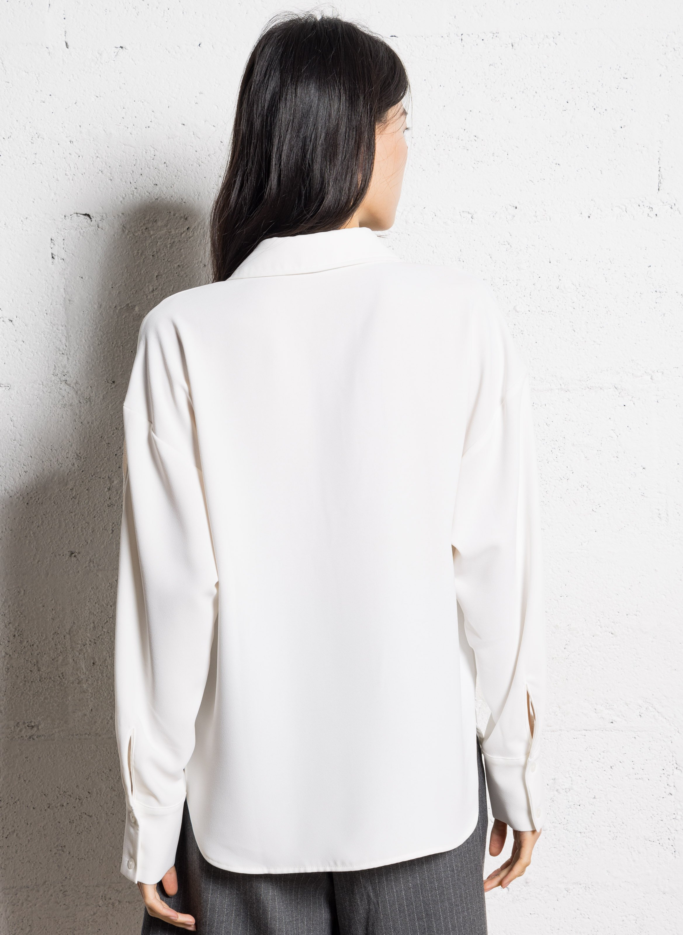 Chemise oversize col classique IKKS Blanc
