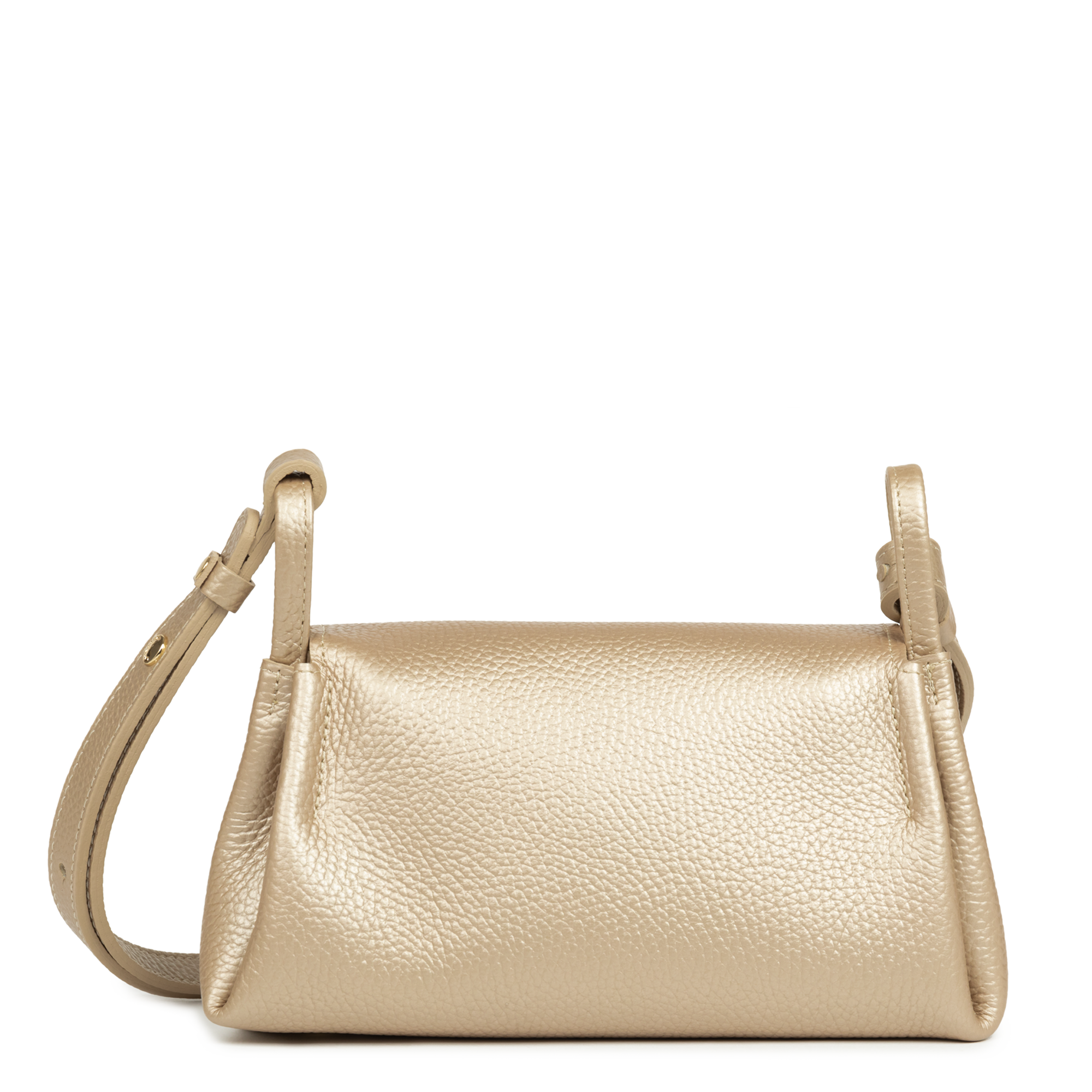 Petit sac trotteur - accordéon double LANCASTER Doré