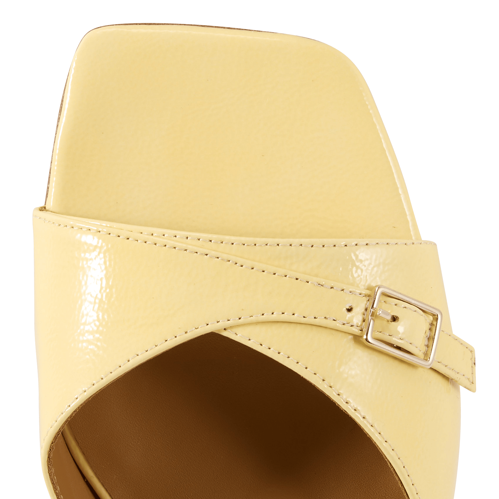 June leather mules BOBBIES Yellow