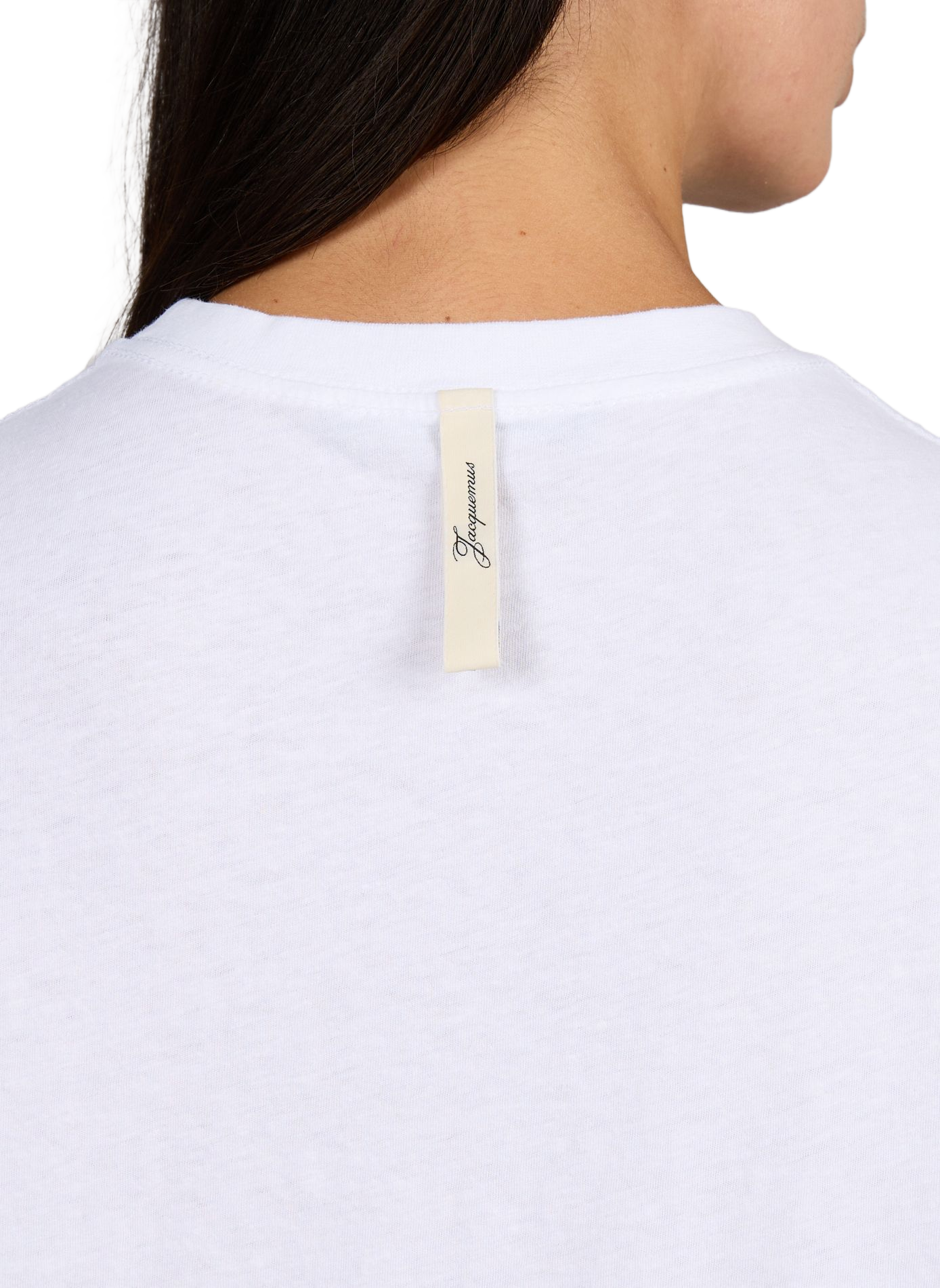 Short-sleeved T-shirt with printed logo JACQUEMUS White