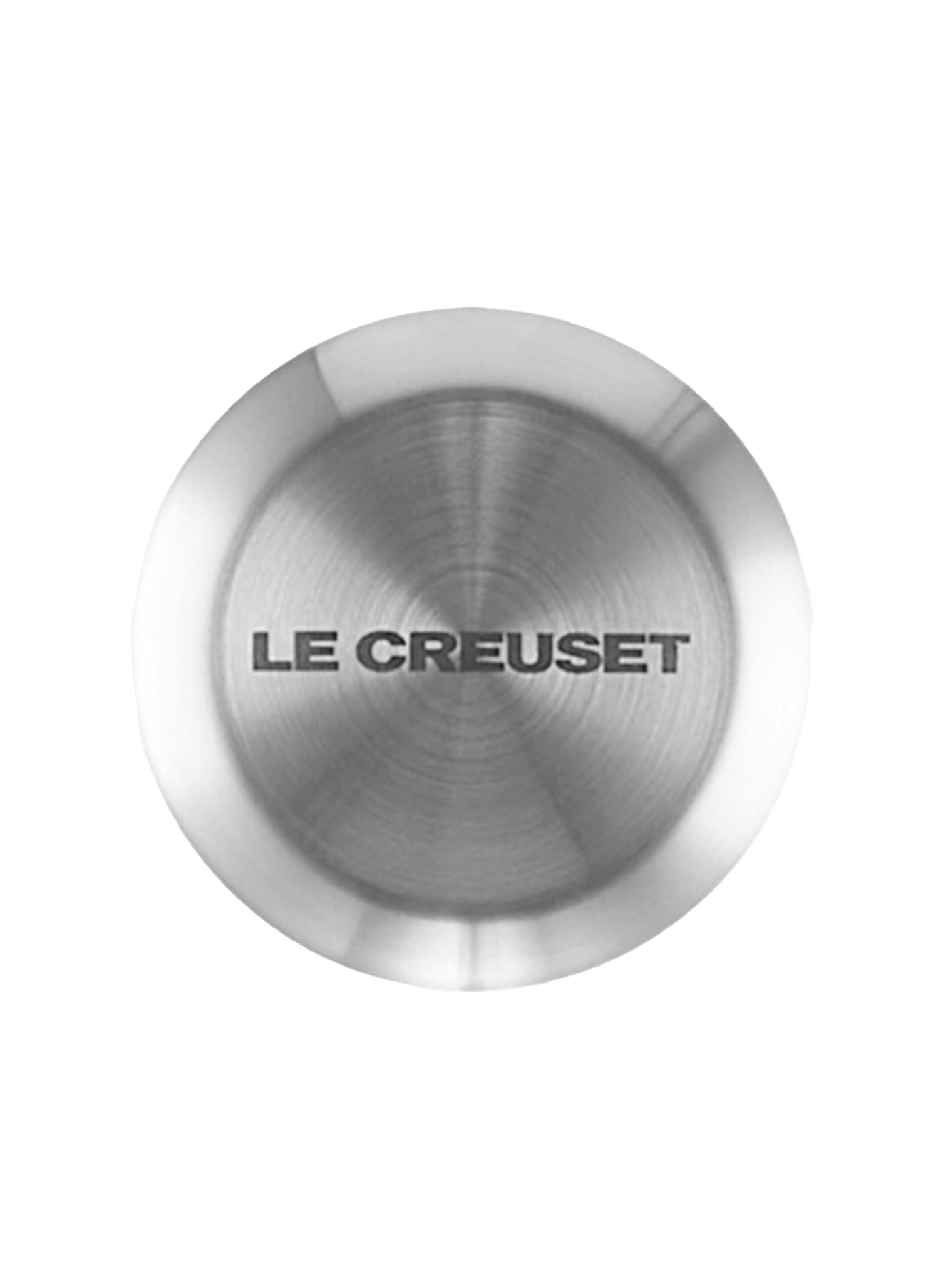 Bouton Signature de remplacement en inox LE CREUSET Argent