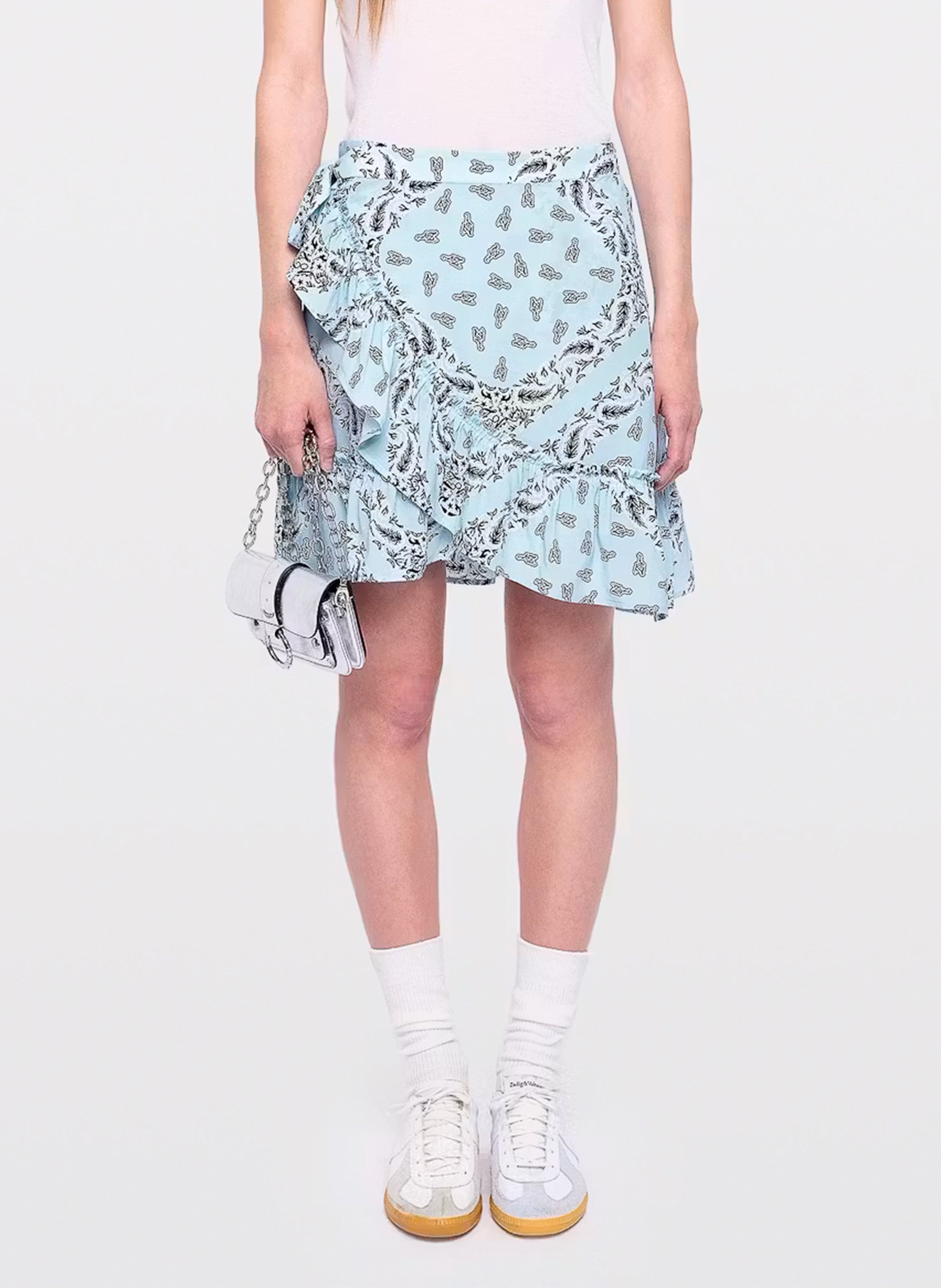 Jupe courte imprimée jupiter ZADIG&VOLTAIRE Bleu