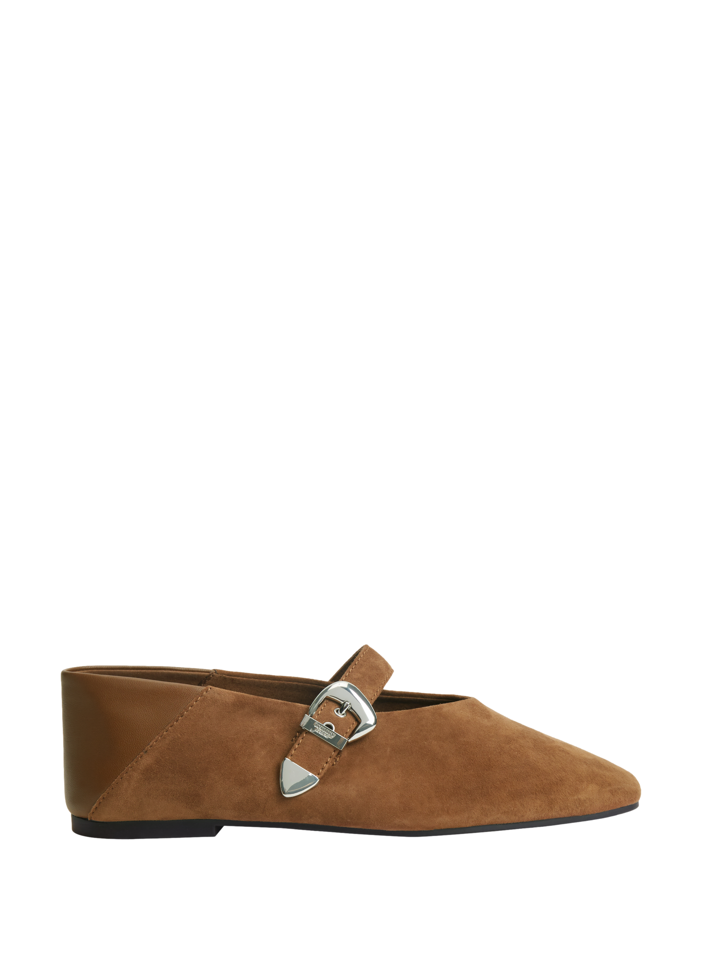 Ballerines à boucles en cuir  TOMMY HILFIGER Marron