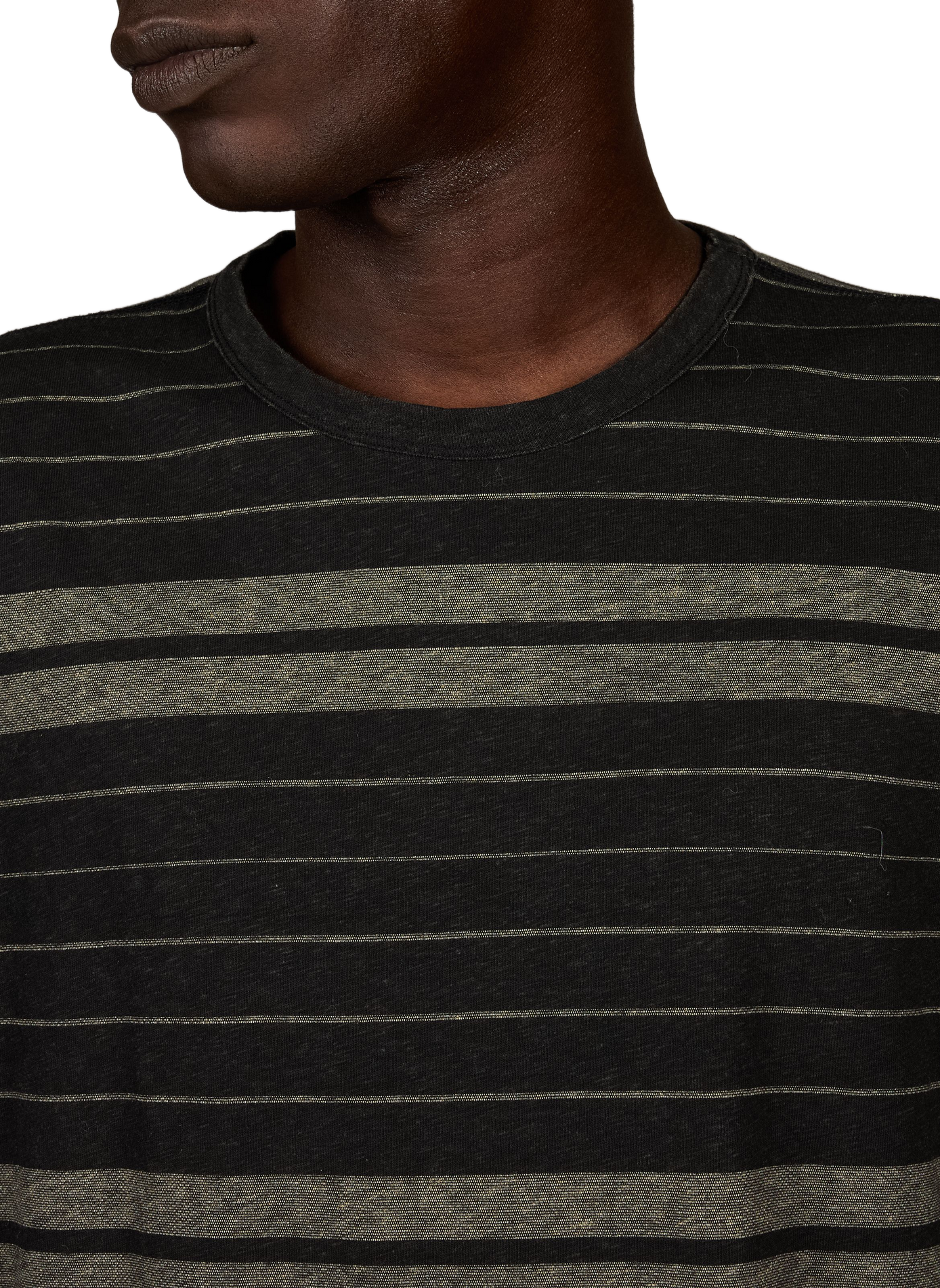 Large striped cotton and linen t-shirt OUR LEGACY Multicolour