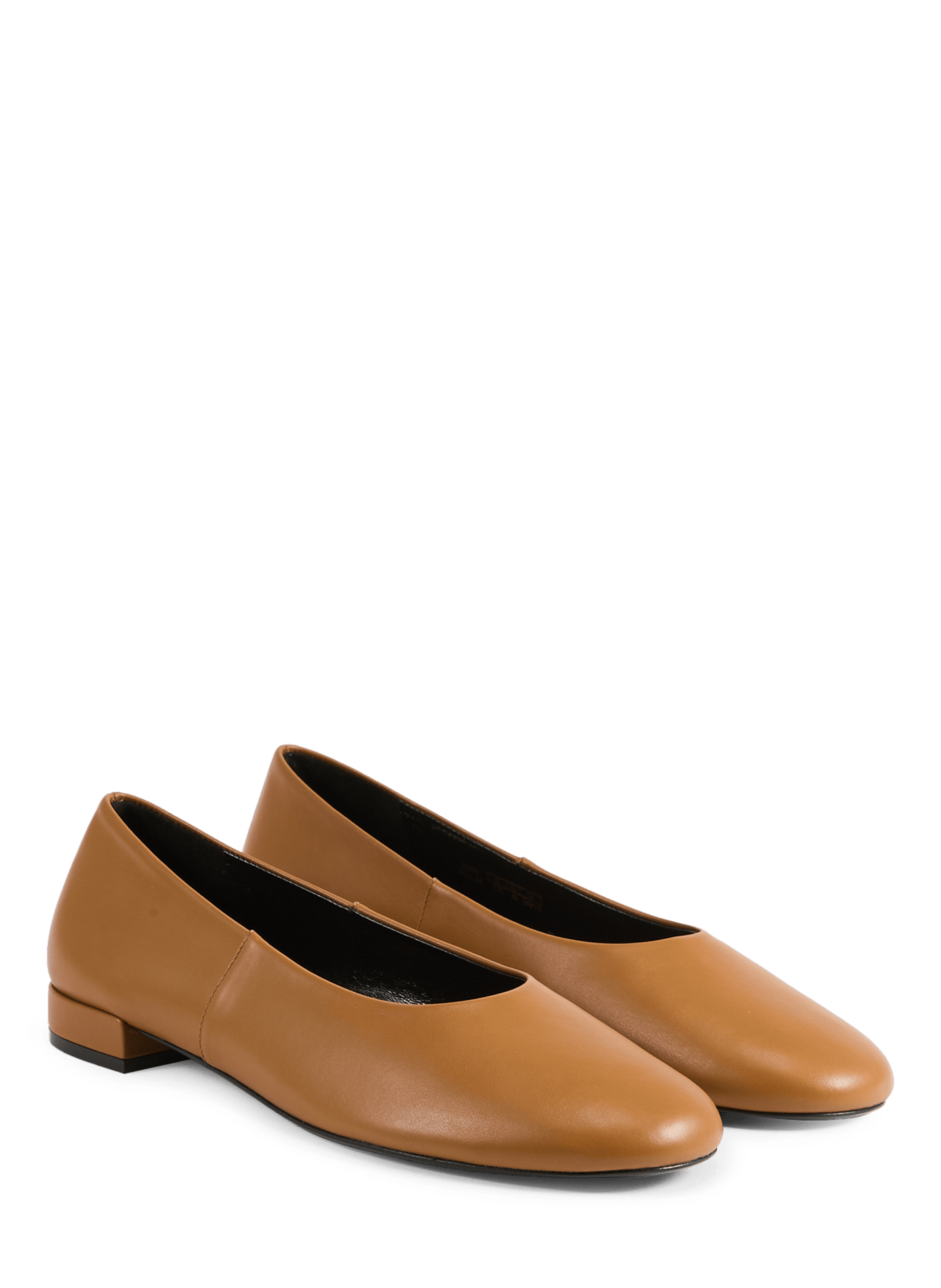 Leather ballet flats STUART WEITZMAN Brown