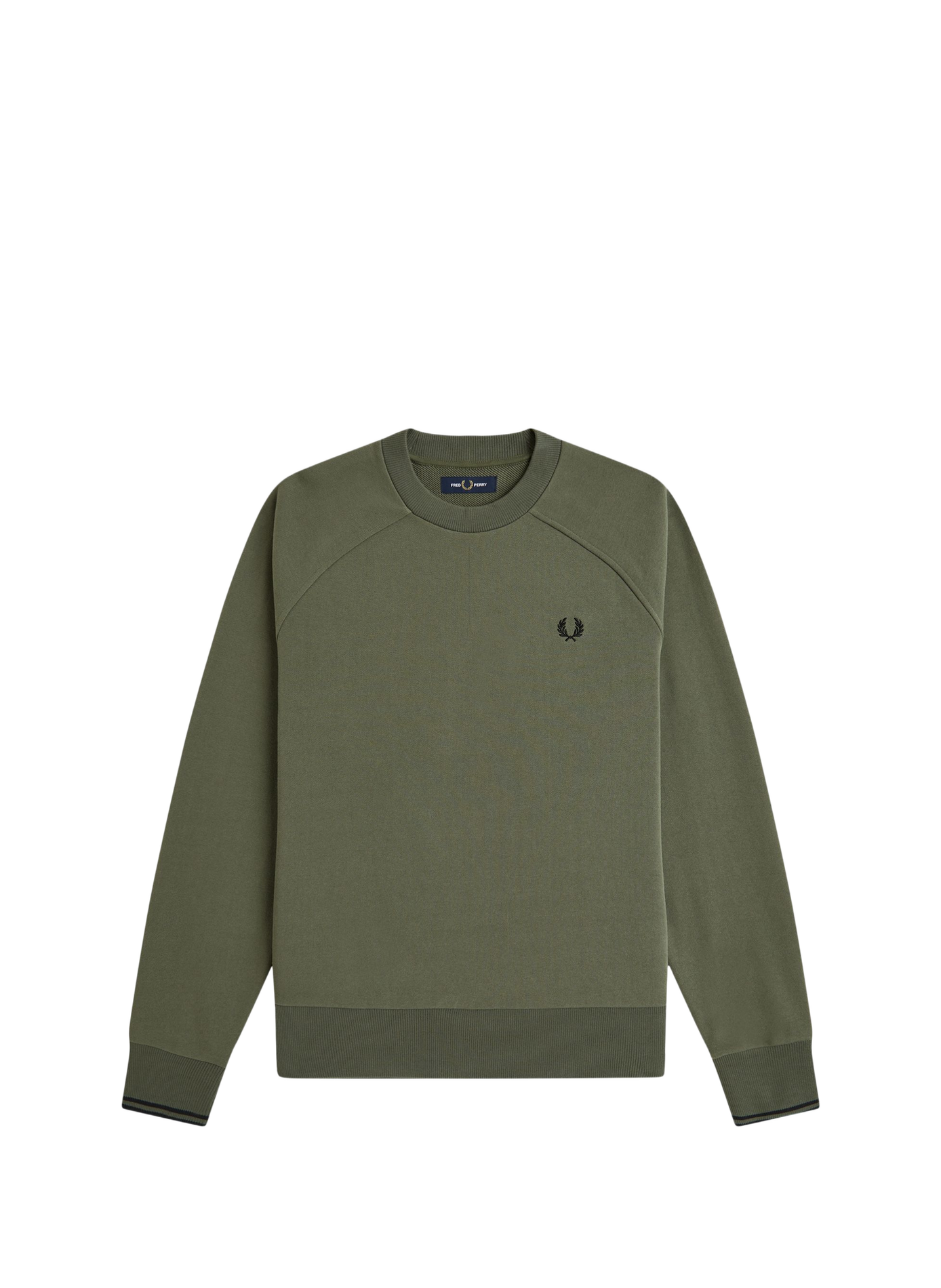 Cotton Caspian Sweatshirt FRED PERRY Green
