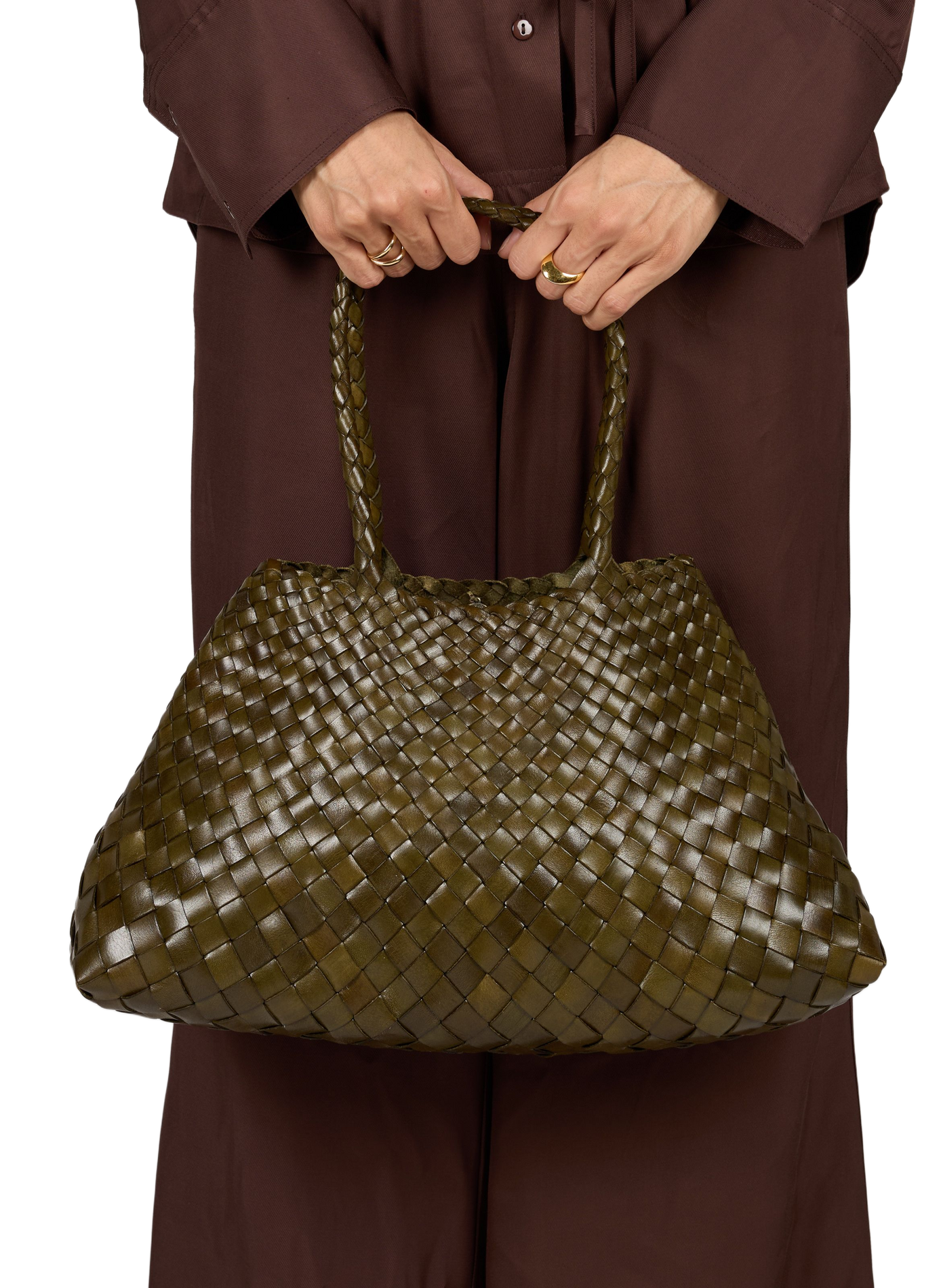 Sac cabas Santa Croce Big DRAGON DIFFUSION Kaki