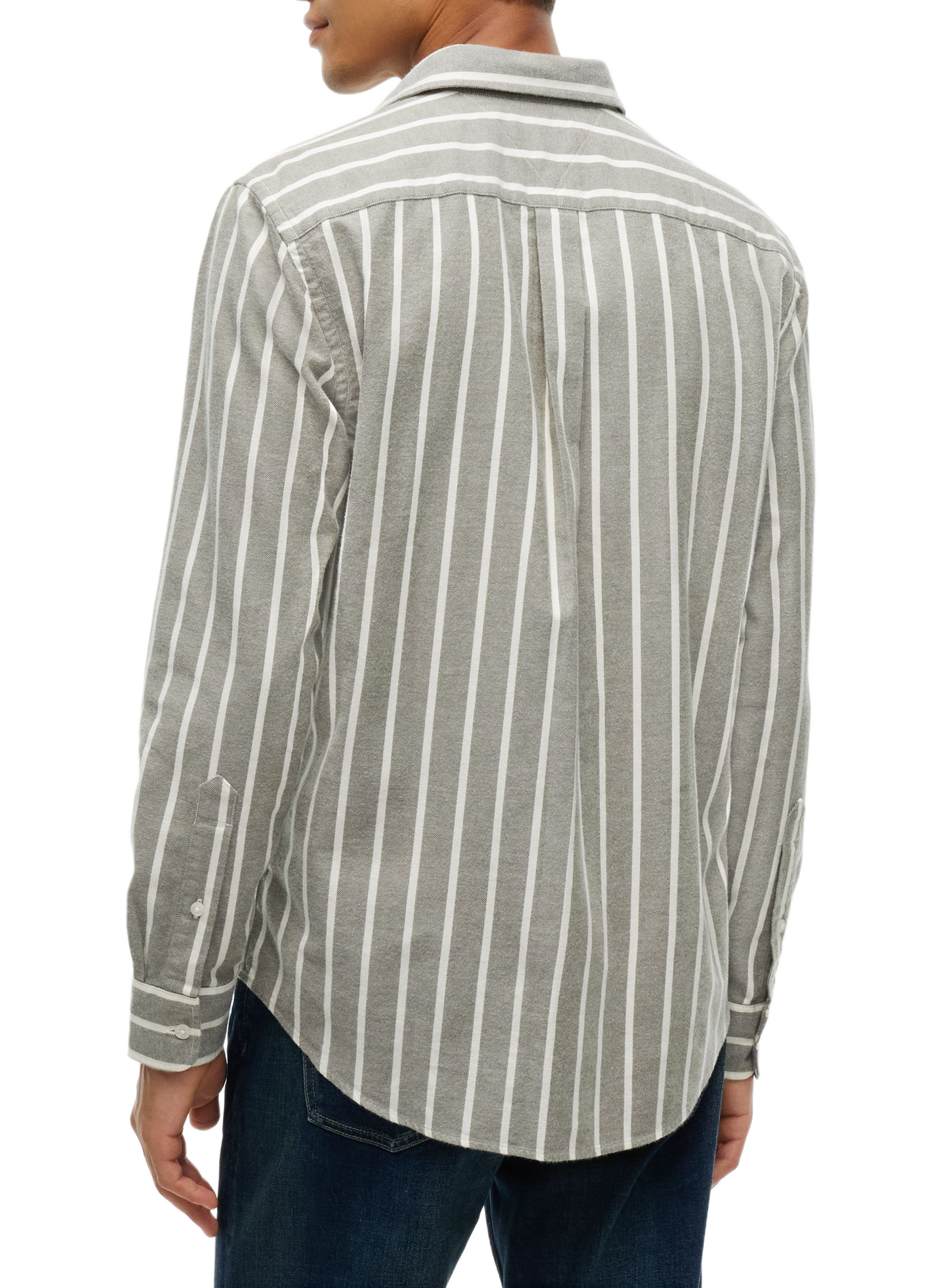 Chemise droite rayée en coton TOMMY HILFIGER Multicolour