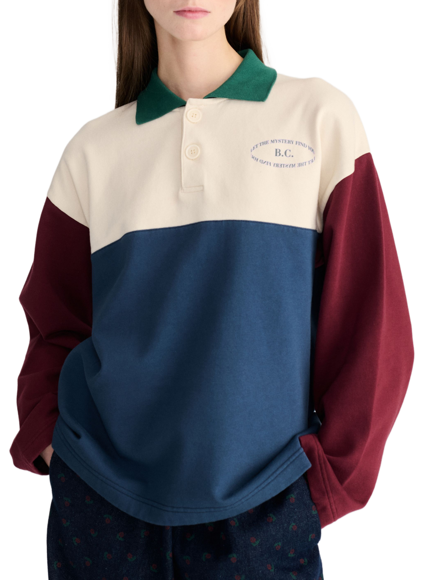 Sweat ample rayé en coton BOBO CHOSES Veelkleurig