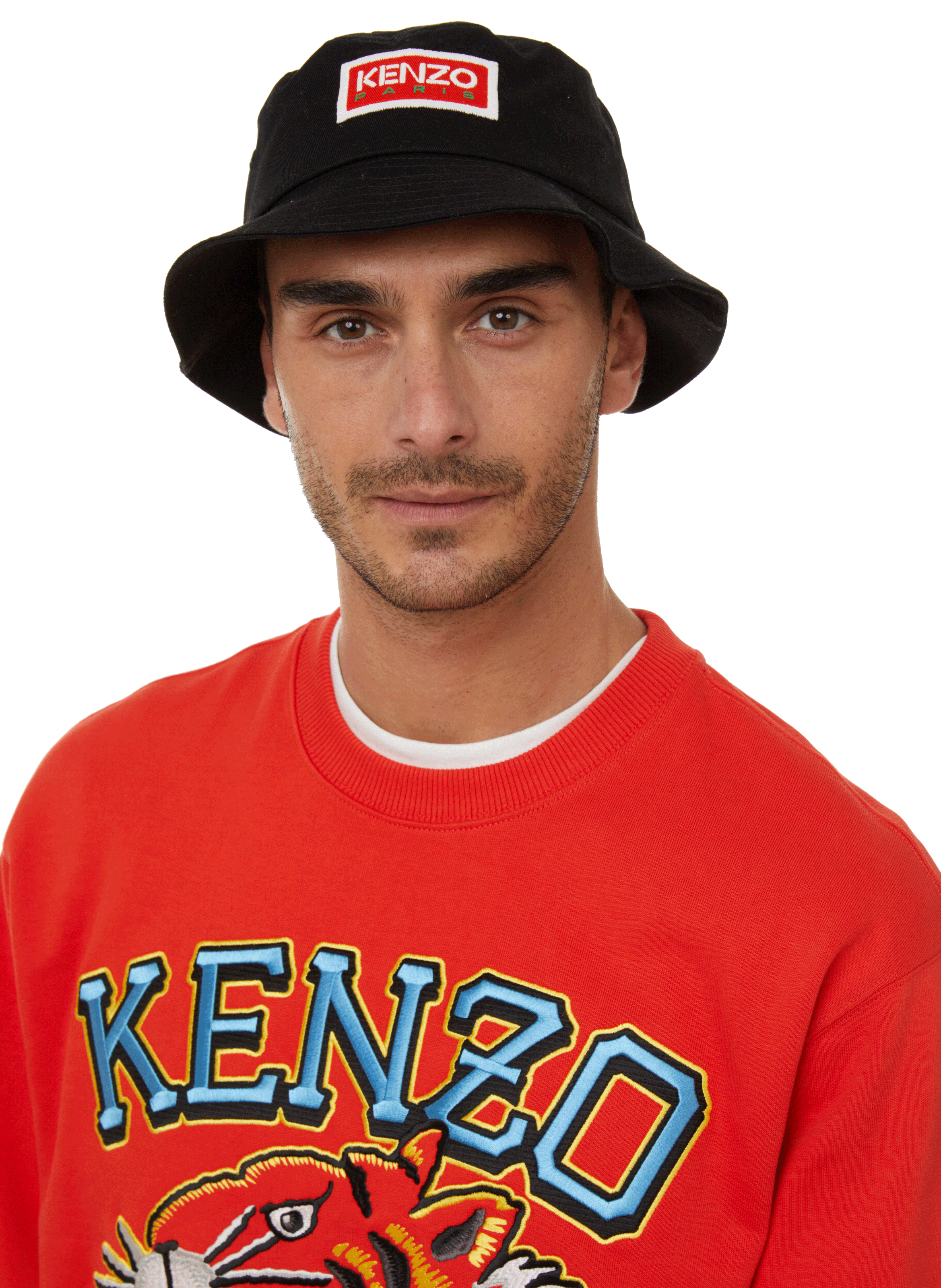 Kenzo Tag cotton bucket hat KENZO Black