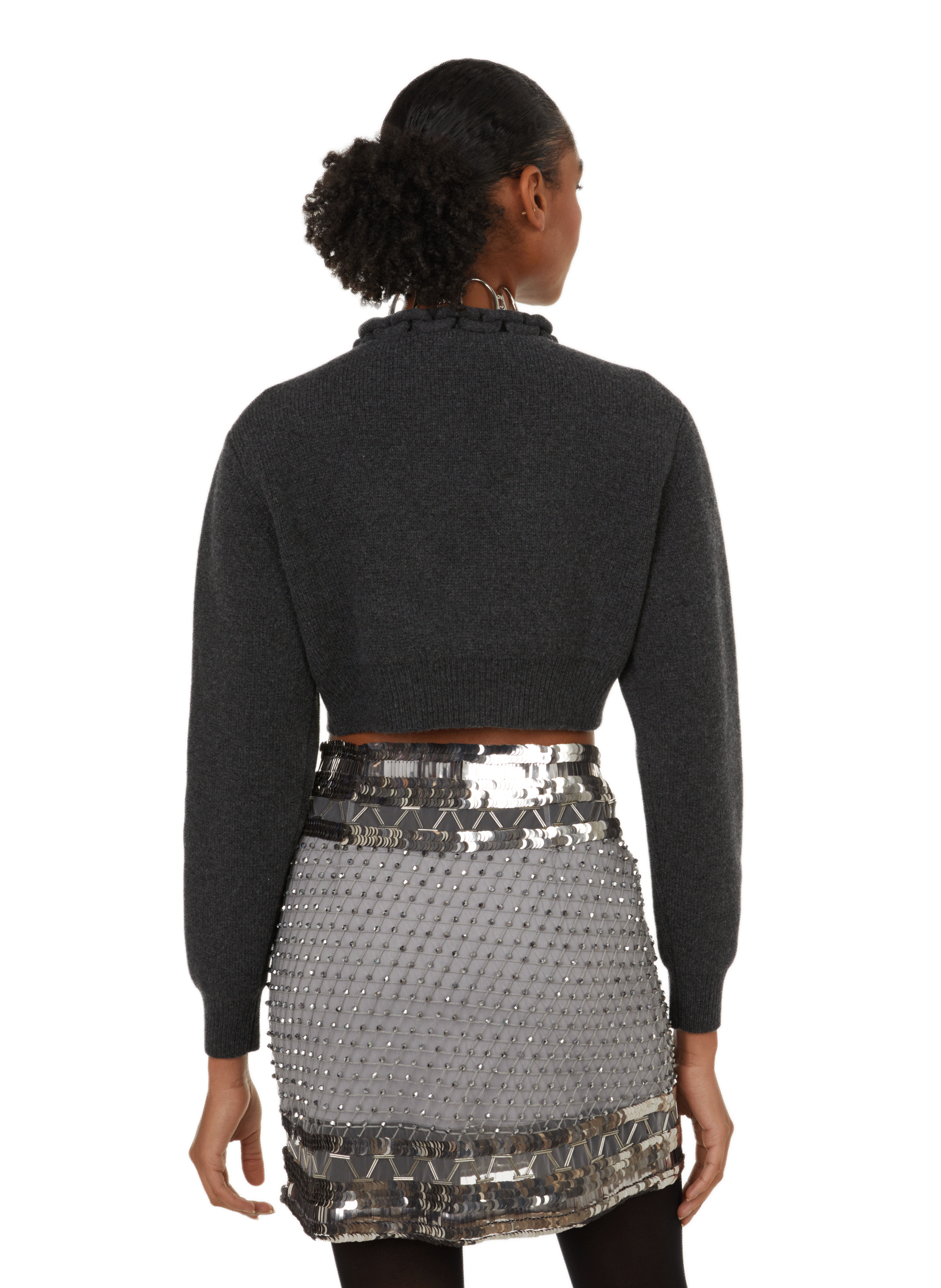 Cardigan en laine et cachemire  ALEXANDER WANG Gris