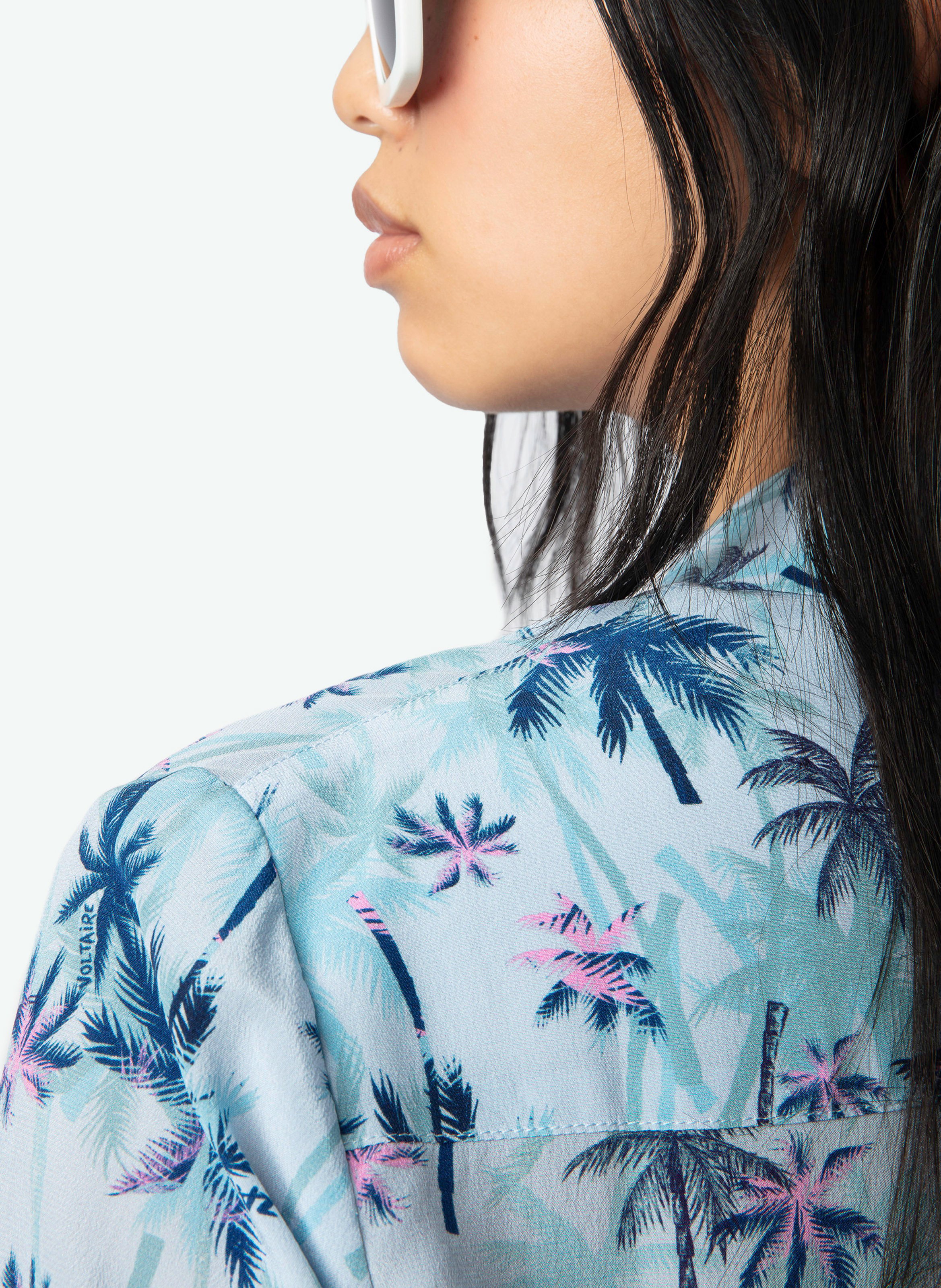 Chemise col v en soie telmos ZADIG&VOLTAIRE Bleu