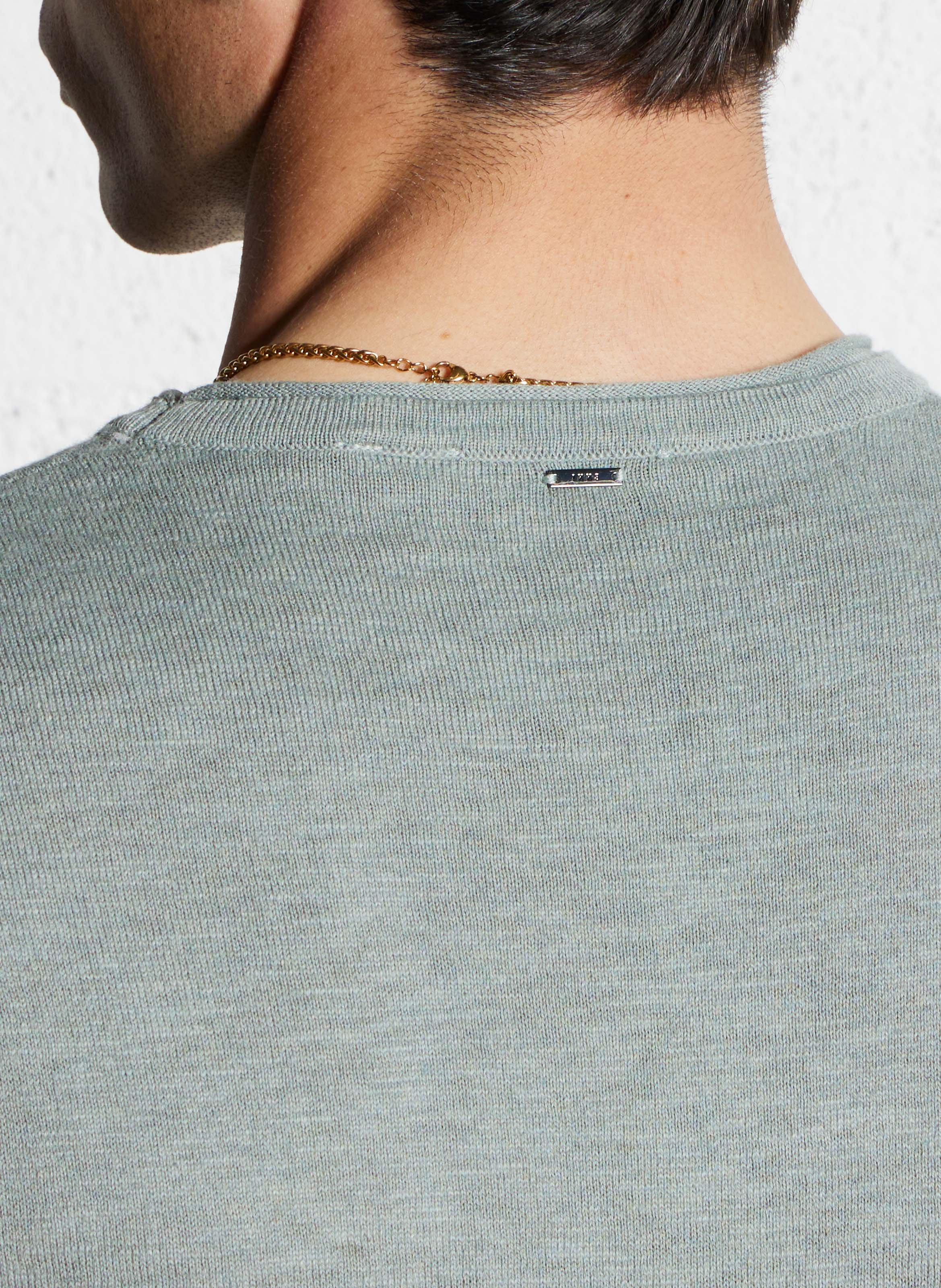 Pull droit en coton IKKS Bleu