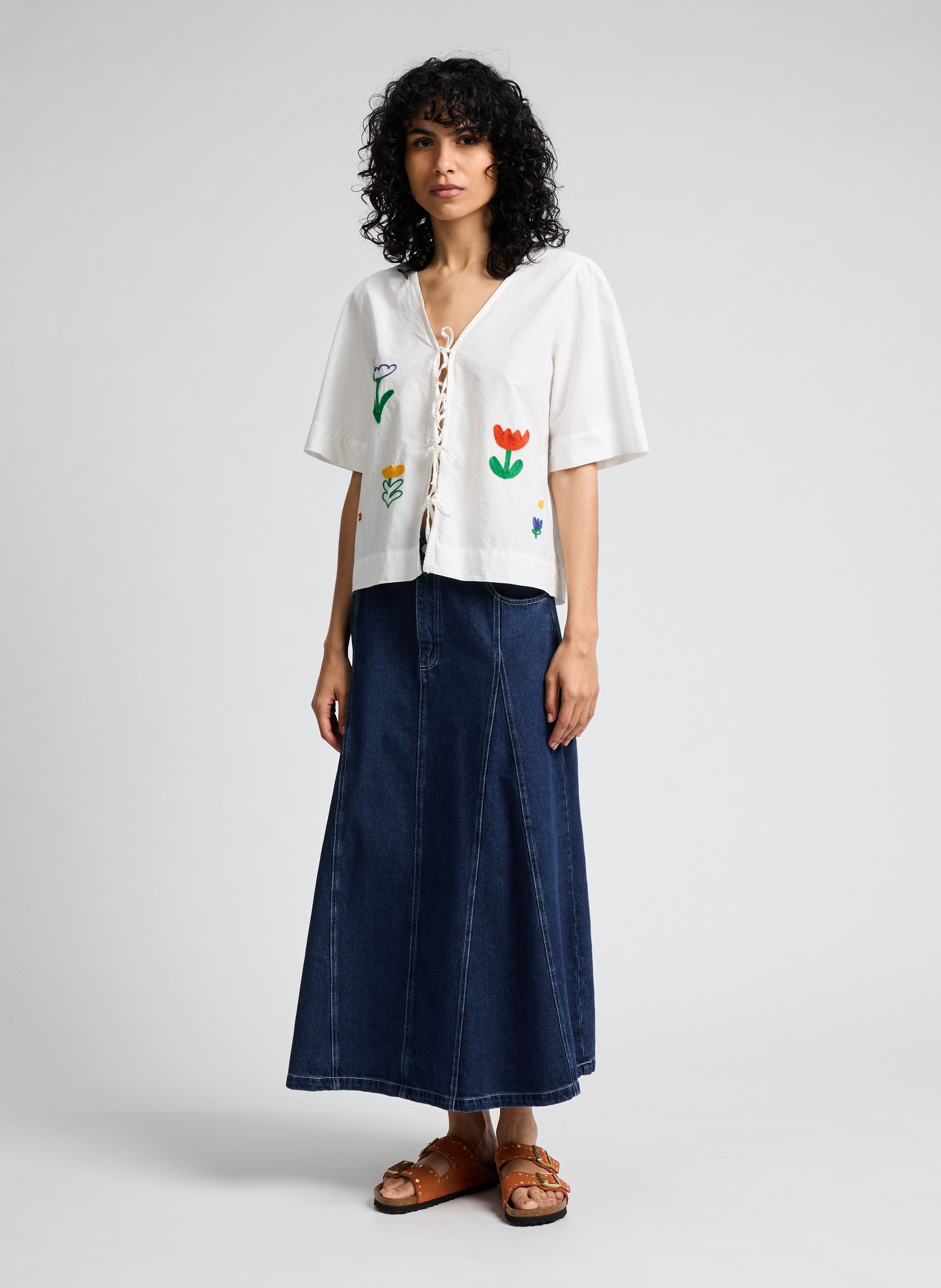 Jupe en jean  BOBO CHOSES Rose