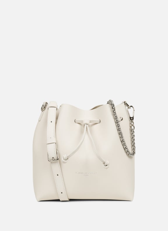 Small bucket bag - Pur Element City White by LANCASTER LANCASTER Small bucket bag - Pur Element City White