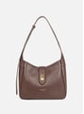 Petit sac seau - top double | Marron by LANCASTER LANCASTER Petit sac seau - top double | Marron