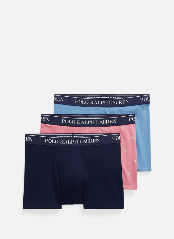 Pack of three cotton boxers Multicolour by POLO RALPH LAUREN POLO RALPH LAUREN Pack of three cotton boxers Multicolour