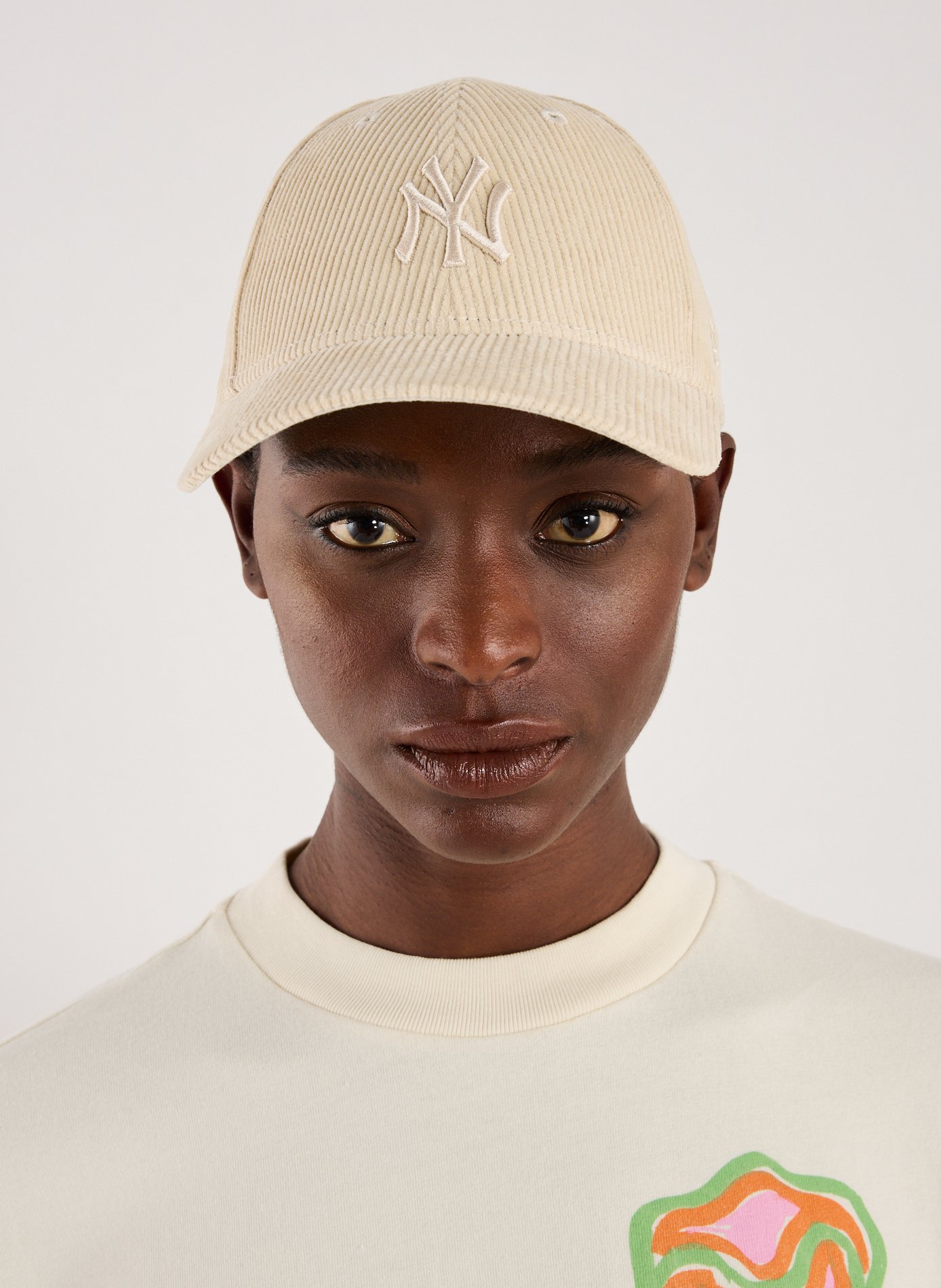Ribbed cotton cap NEW ERA Beige