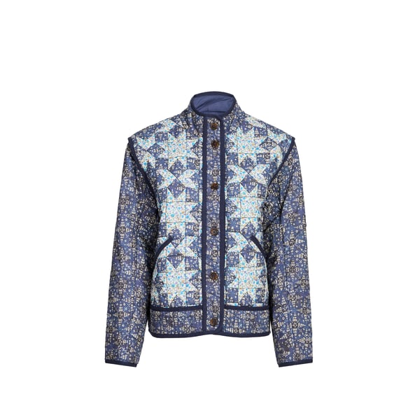 Veste droit imprimée en coton Veste droit imprimée en coton