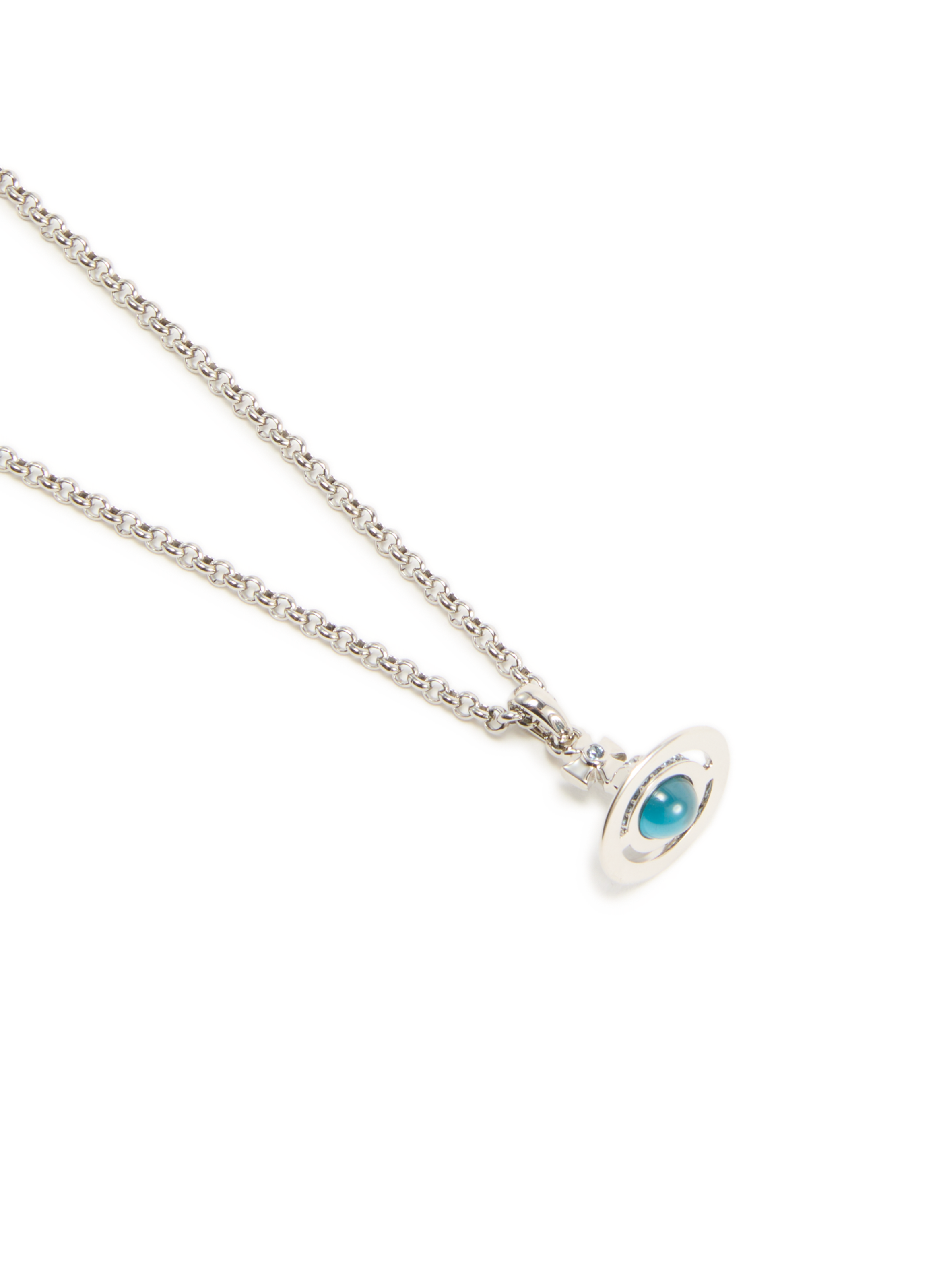 Small orb pendant necklace VIVIENNE WESTWOOD Blue