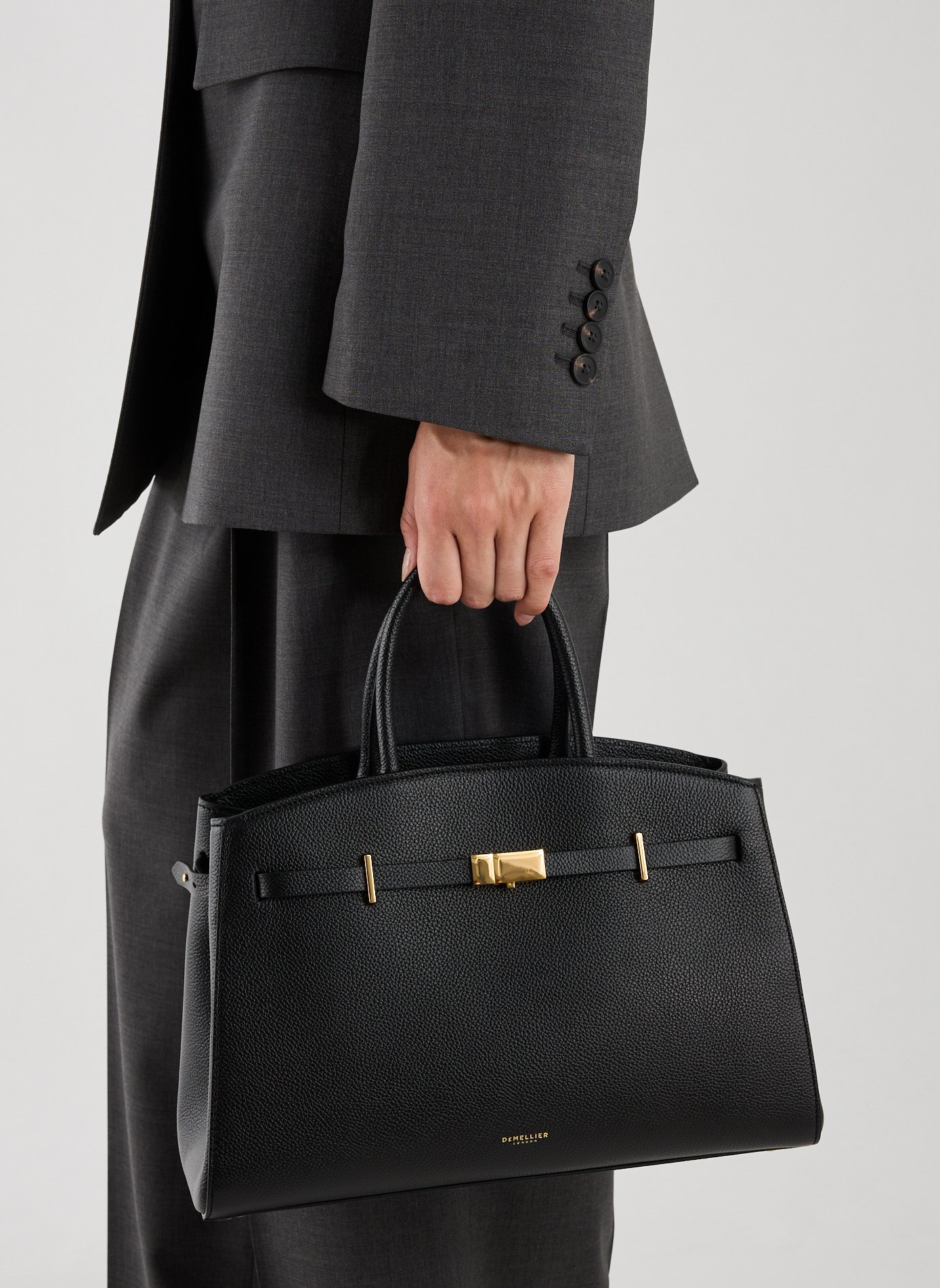 Cleo leather handbag DEMELLIER LONDON Black