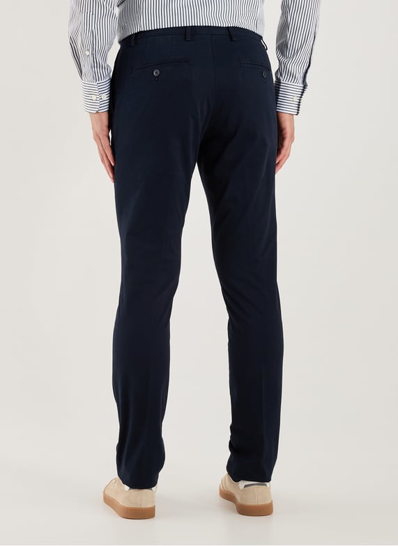 Pantalon slim en coton mélangé | Bleu by HACKETT Pantalon slim en coton mélangé Bleu