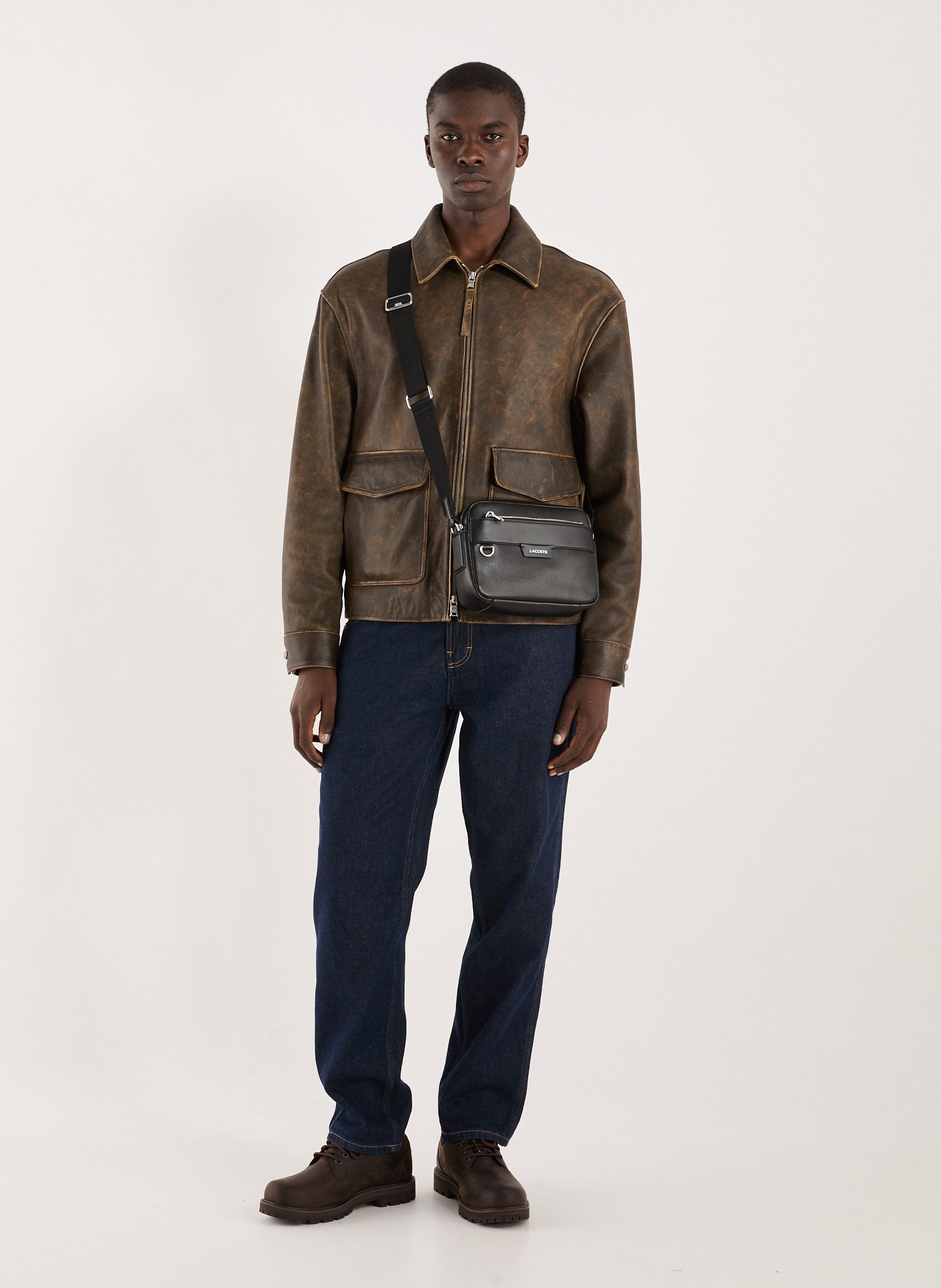 Crossbody bag Ossian LACOSTE Black